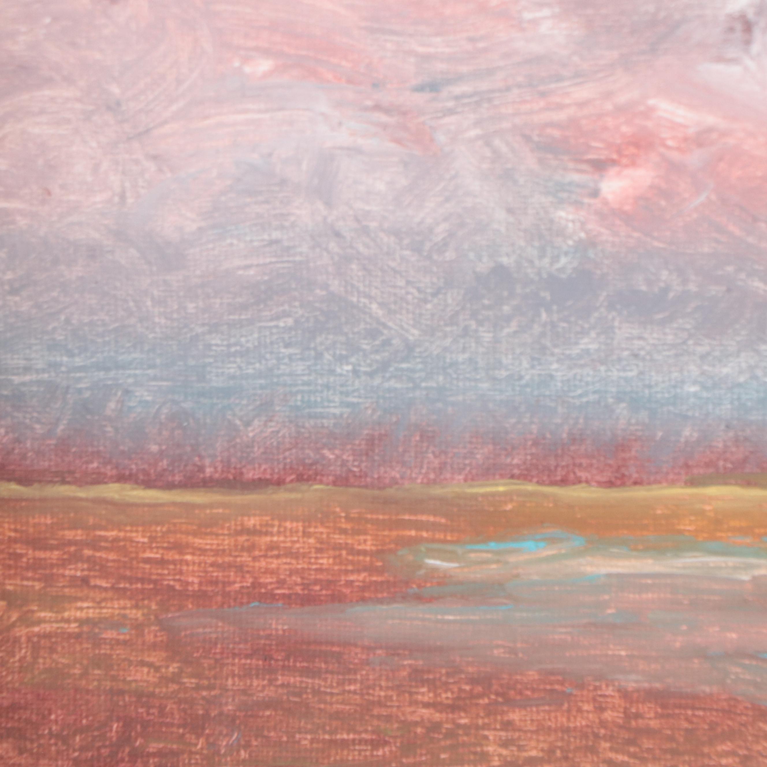 Robert Riddle-Baker Acrylic Painting of Landscape "Cloud," 2022