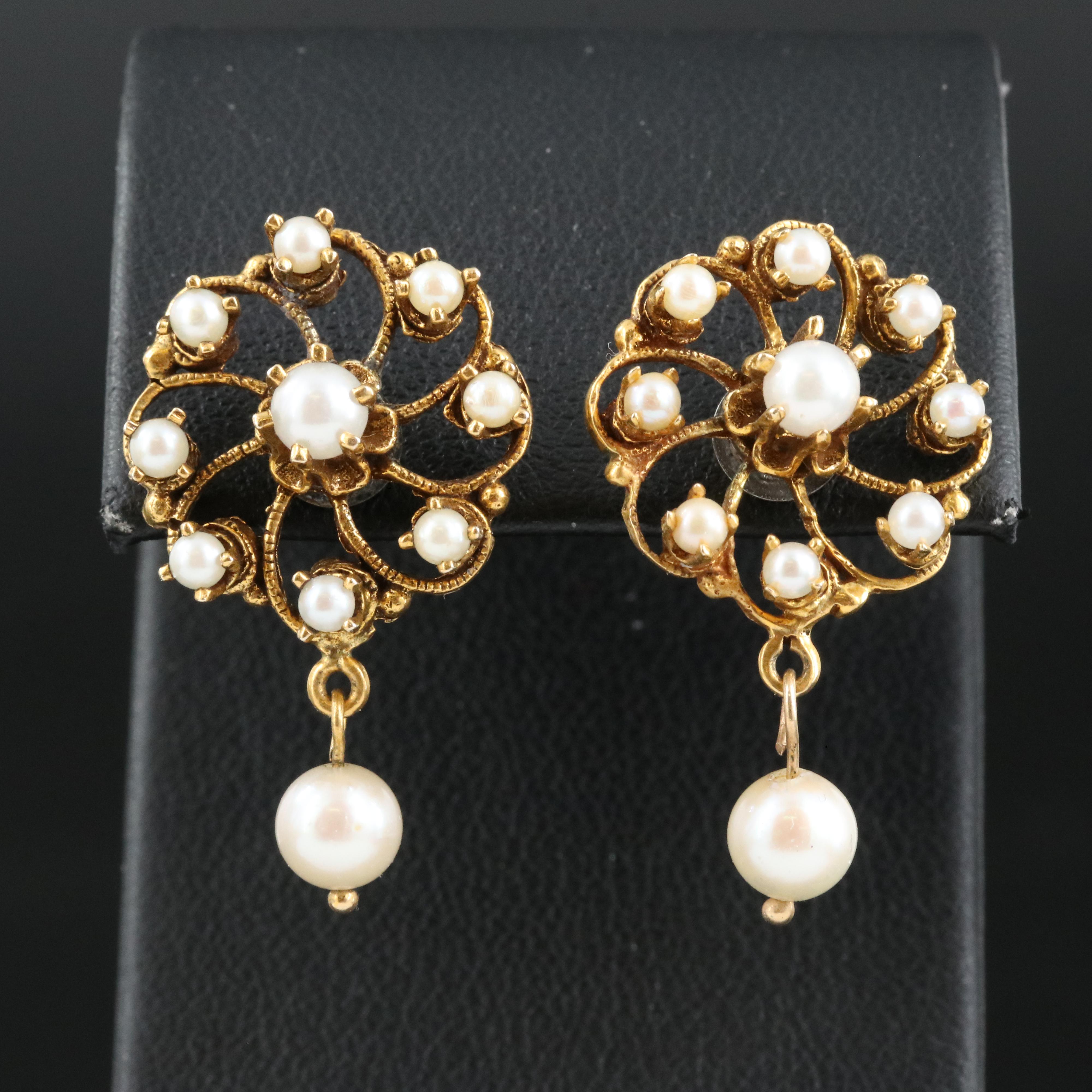 14K Pearl Earrings