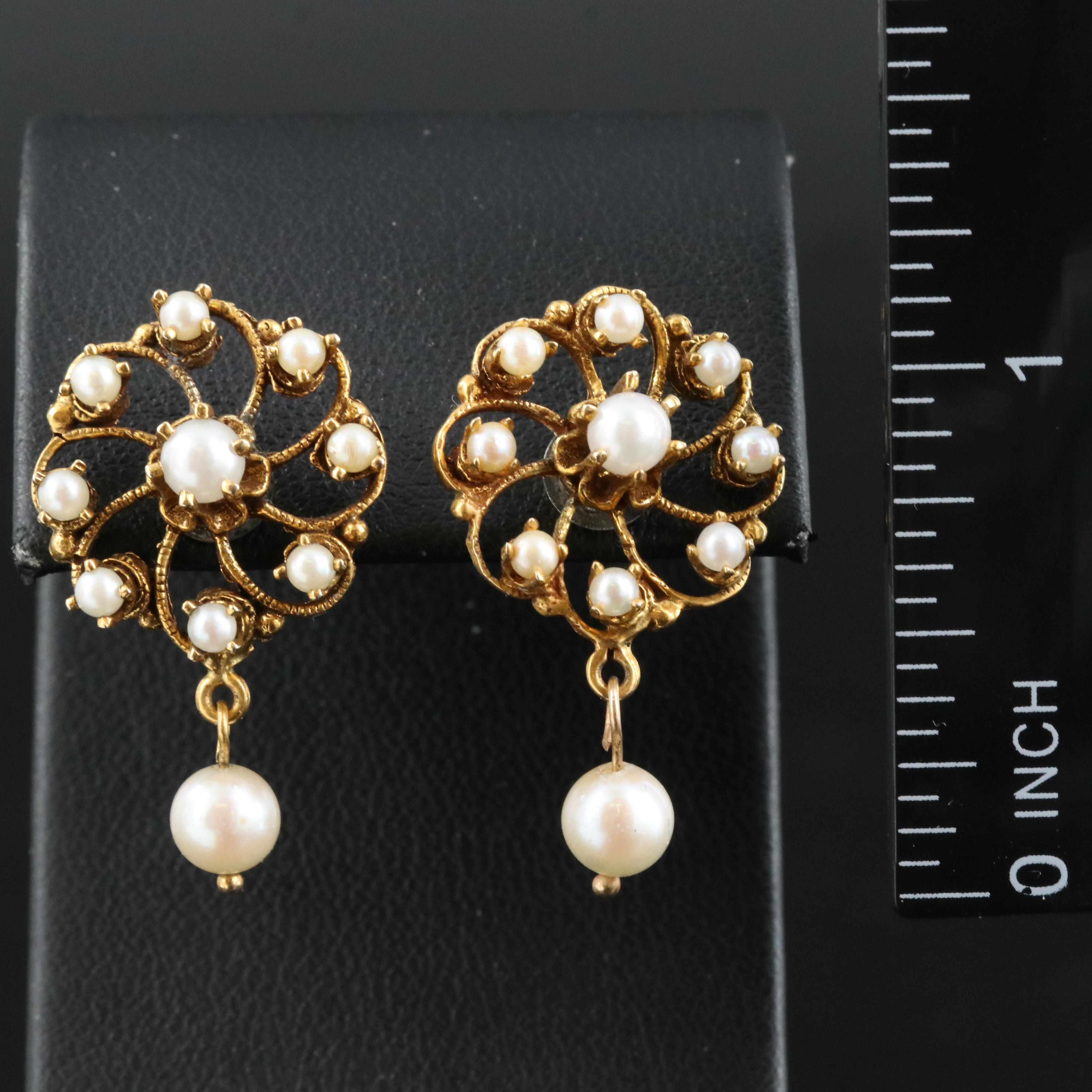 14K Pearl Earrings