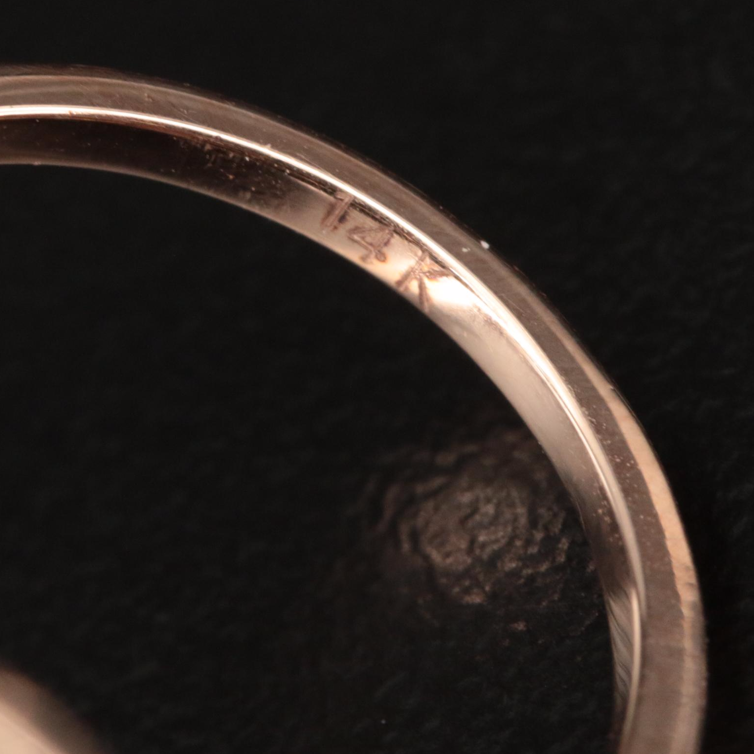 14K Rose Gold 58.50 CT Malachite and Diamond Ring