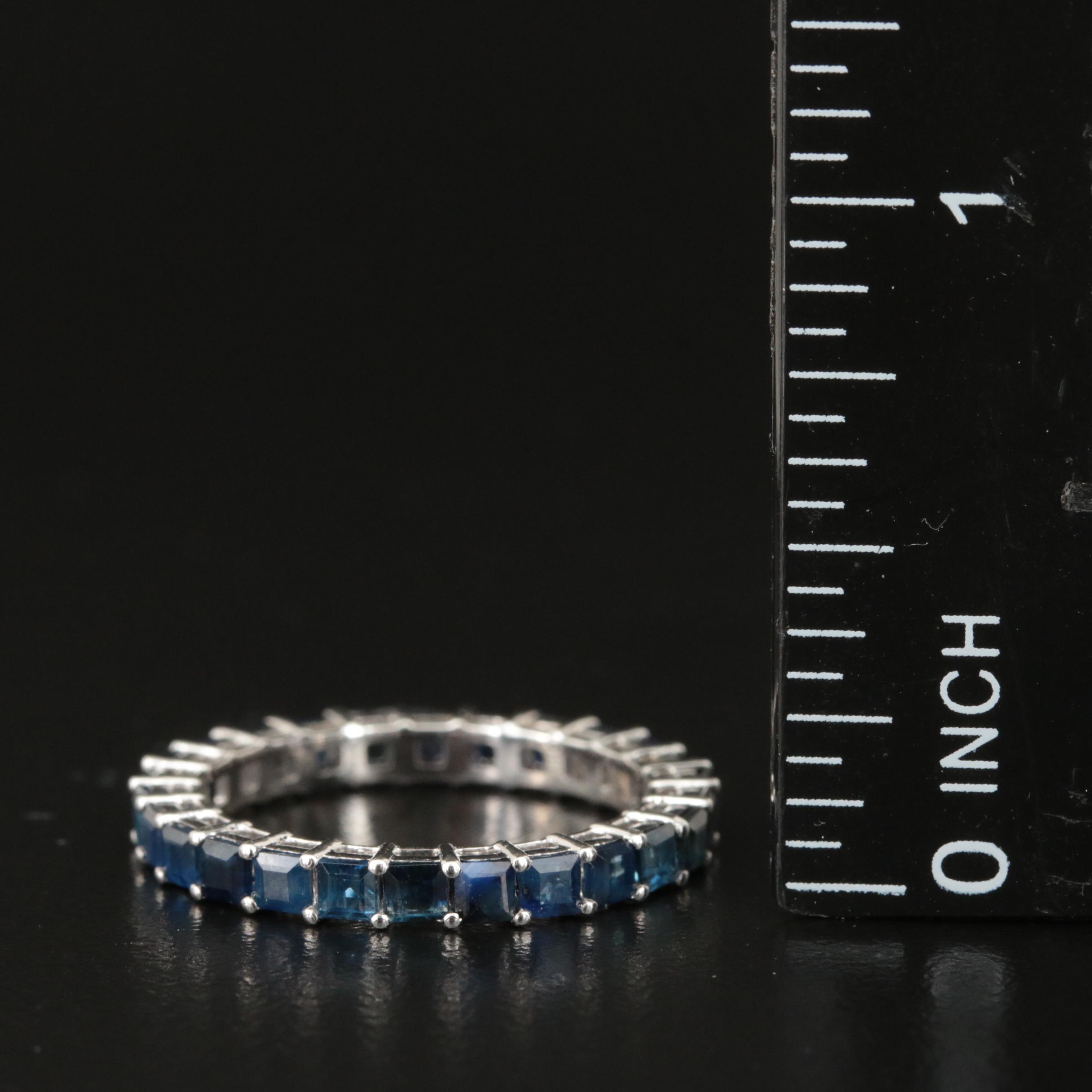 14K 2.55 CTW Sapphire Eternity Band