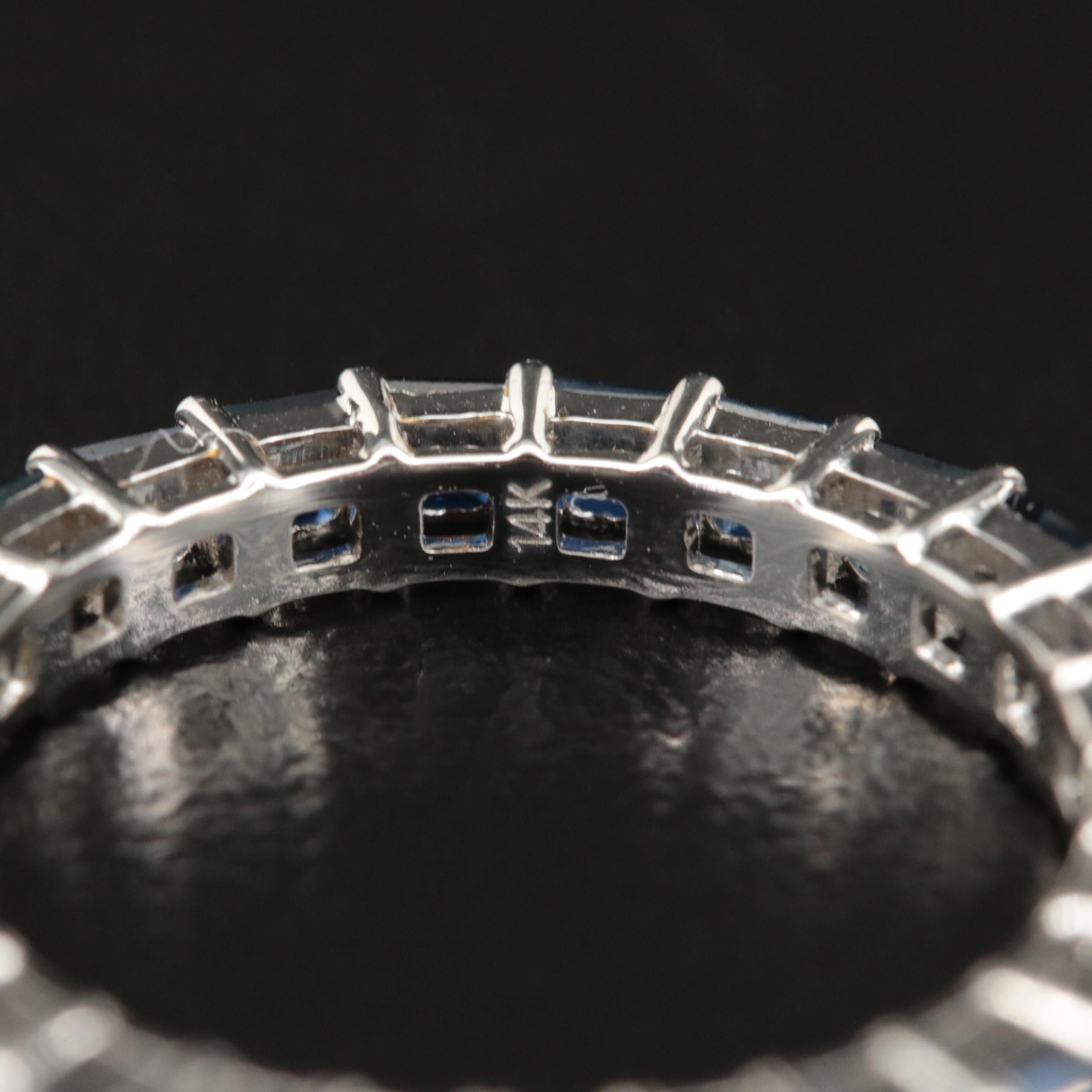 14K 2.55 CTW Sapphire Eternity Band