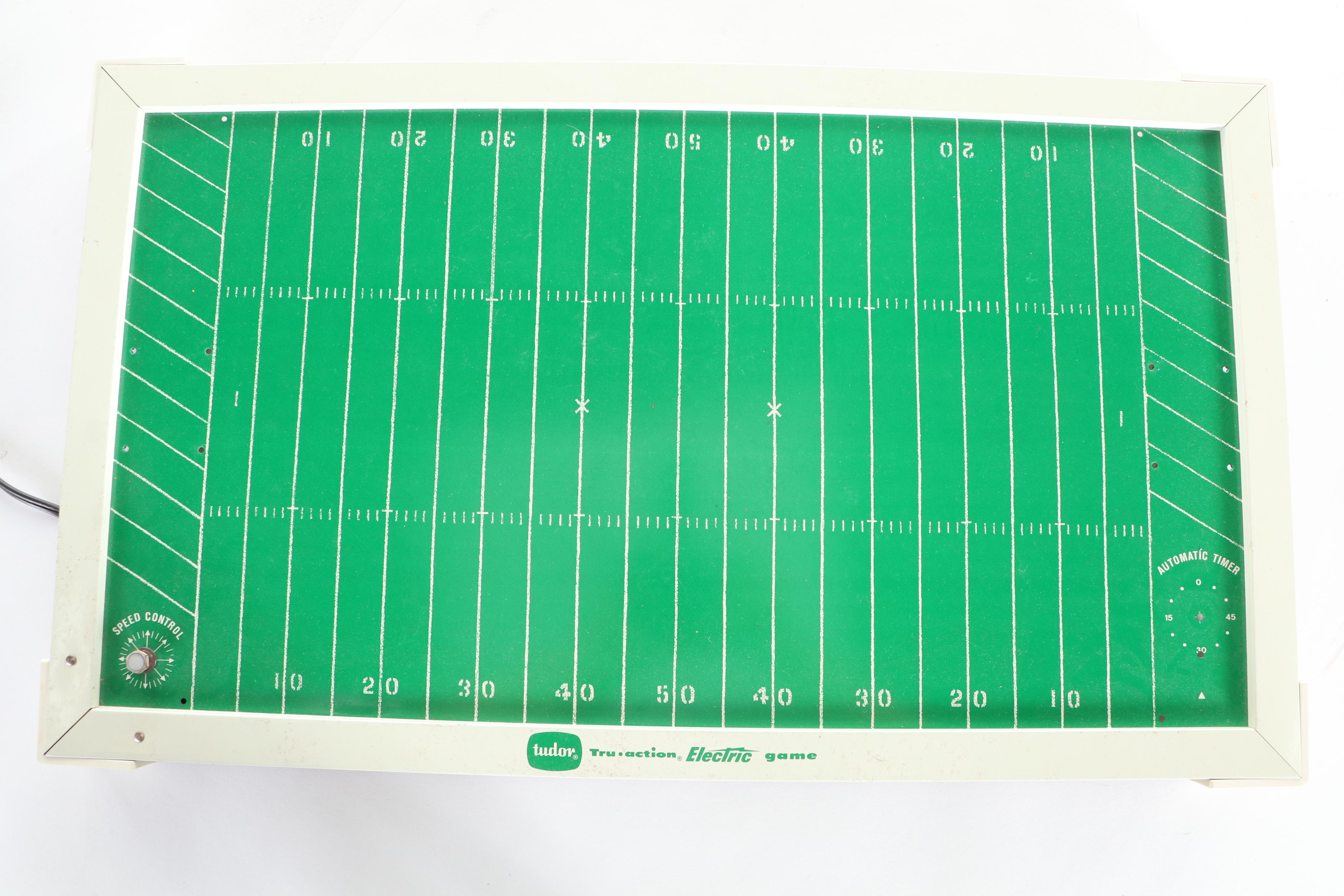 Tudor Electric Football Tabletop Board Game with 1971 Cincinnati NFL TV Program