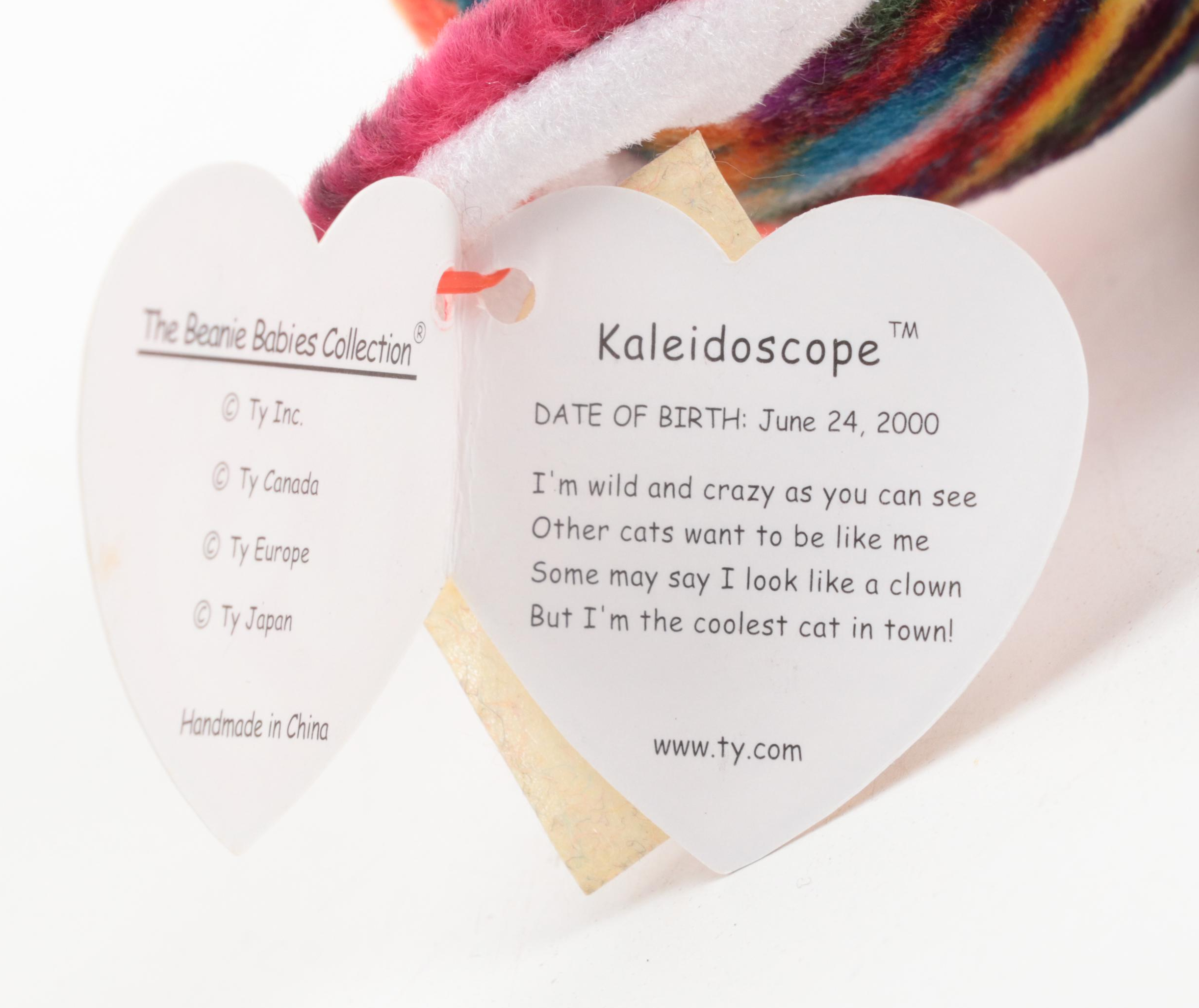 Ty Beanie Babies Including Color Me Beanie, Haunt, Kaleidoscope, and More