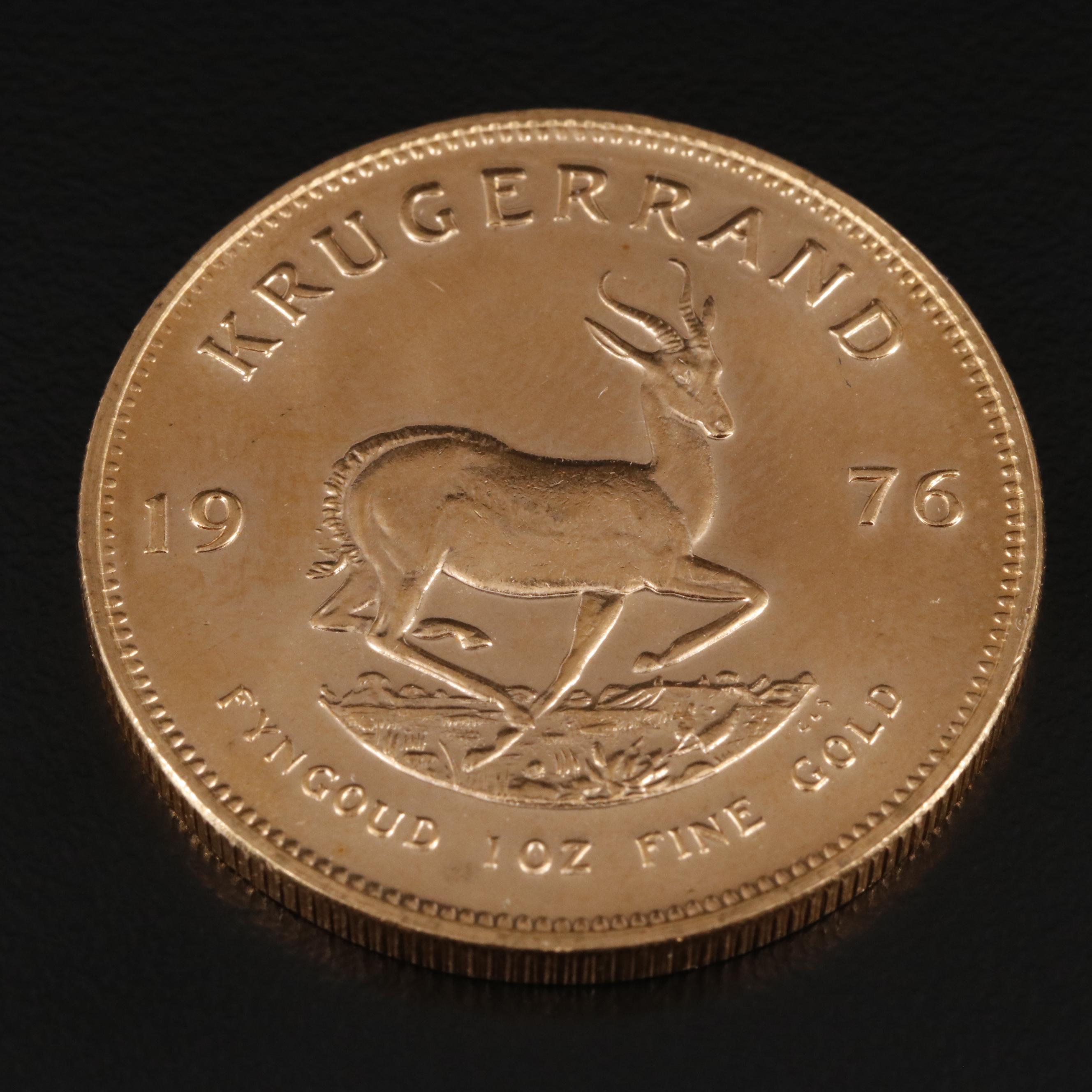 1976 South Africa Krugerrand 1oz. Gold Bullion Coin