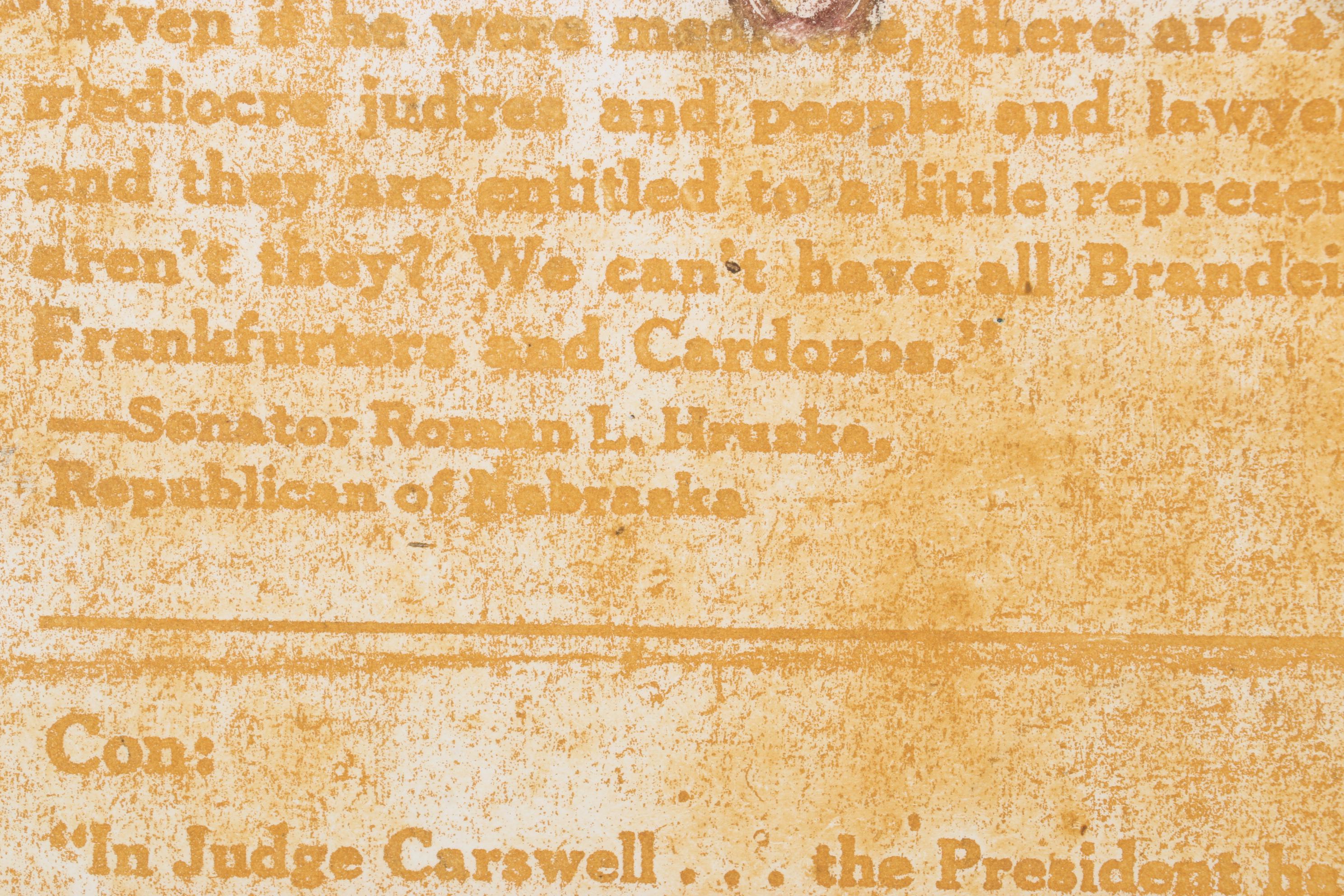 Sidney Chafetz Color Etching "Sugar Packet and News Clipping," 1977