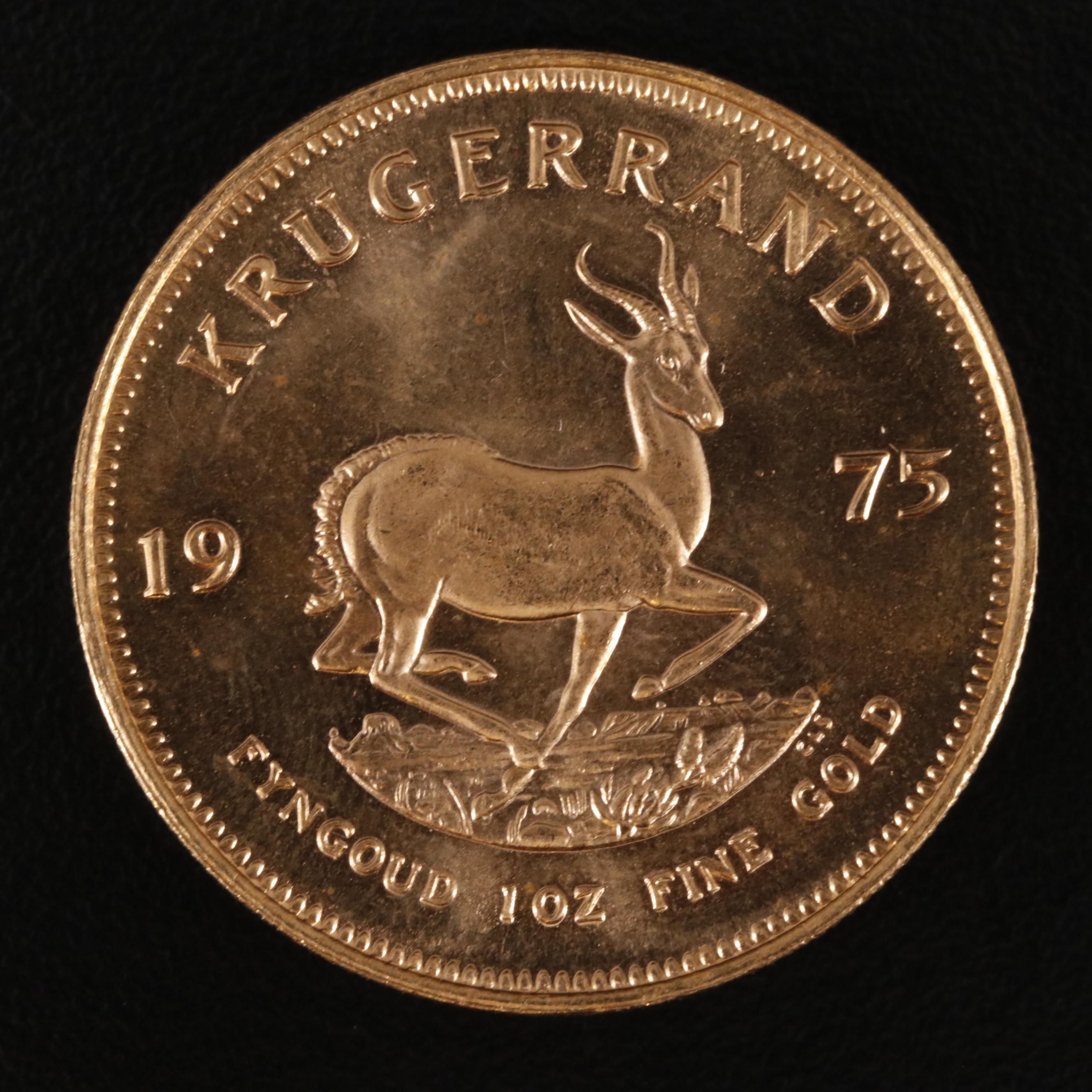 1975 South Africa Krugerrand 1oz. Gold Bullion Coin