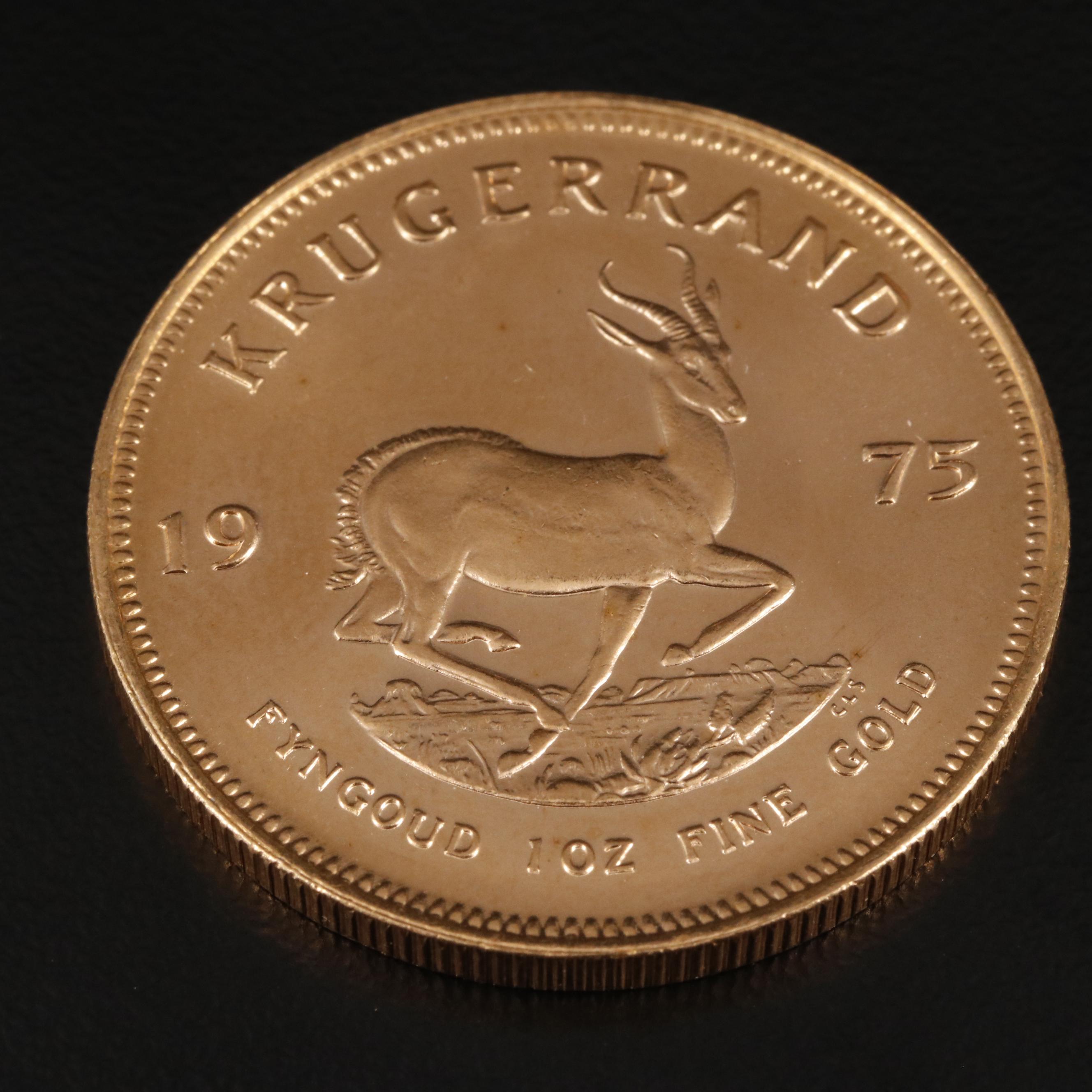 1975 South Africa Krugerrand 1oz. Gold Bullion Coin