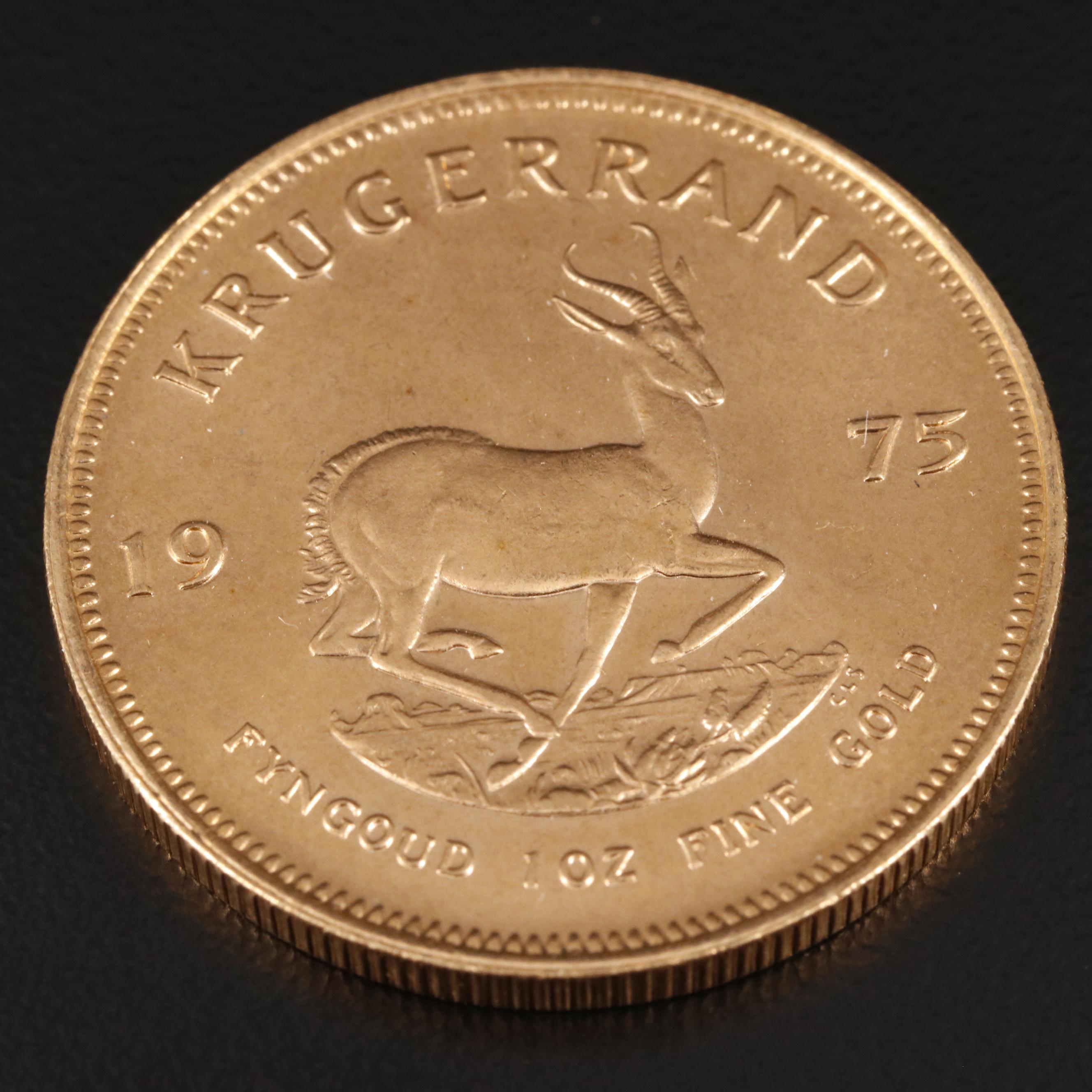1975 South Africa Krugerrand 1oz. Gold Bullion Coin