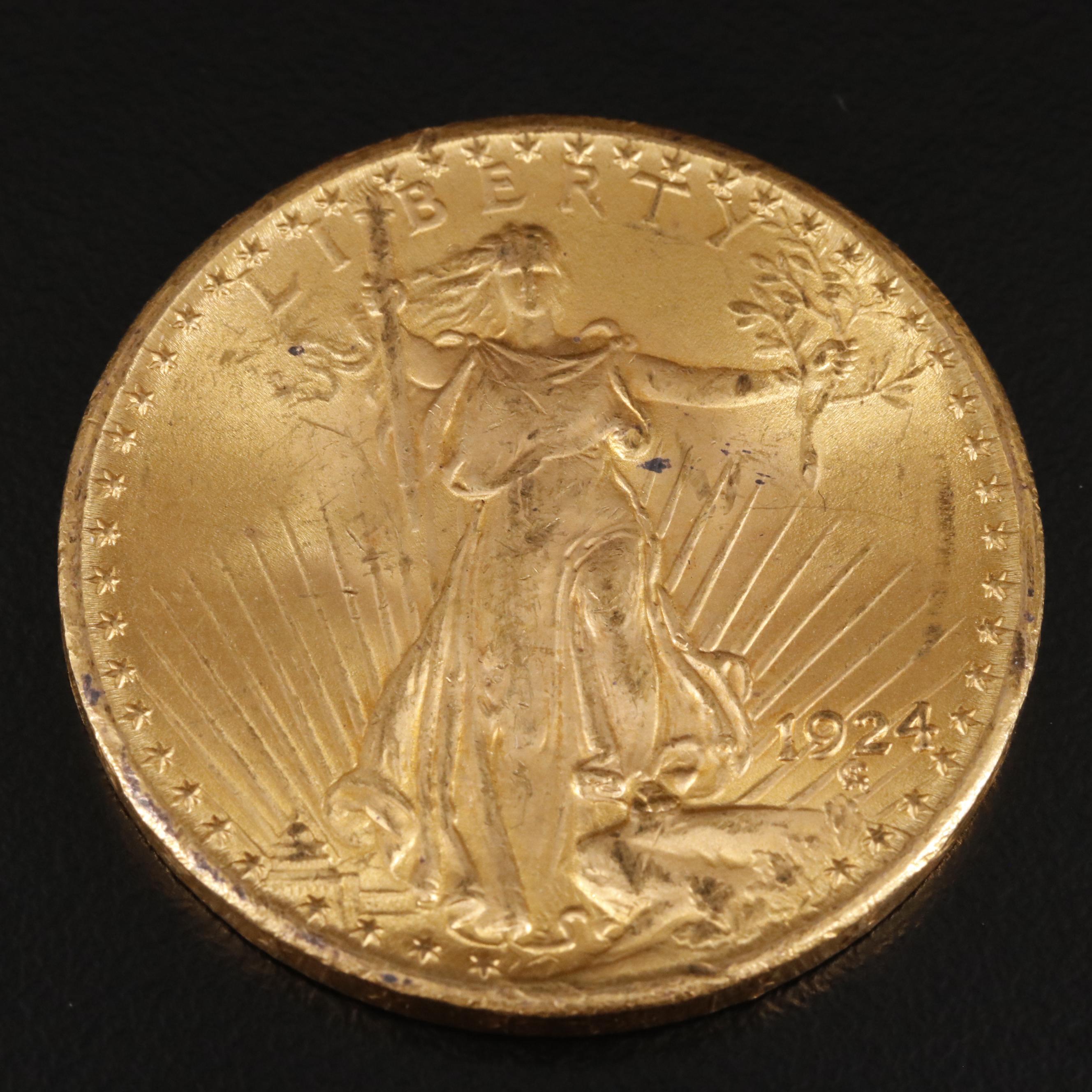 1924 $20 Saint-Gaudens Gold Coin
