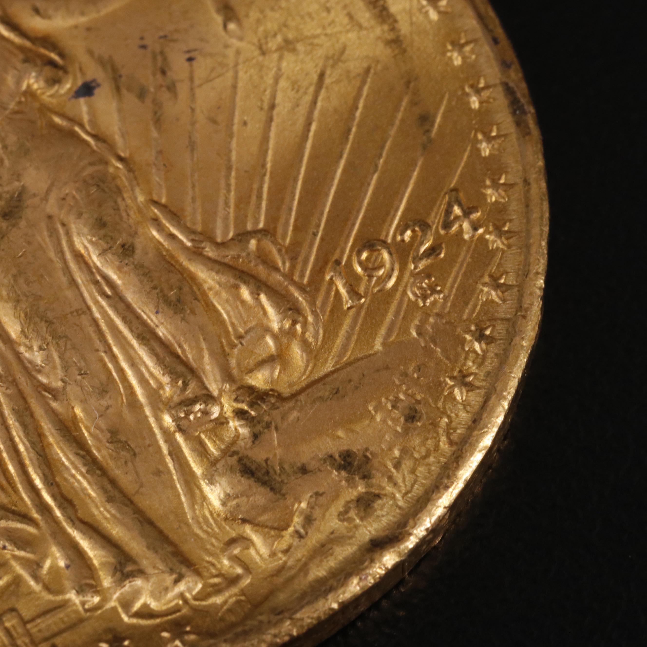1924 $20 Saint-Gaudens Gold Coin