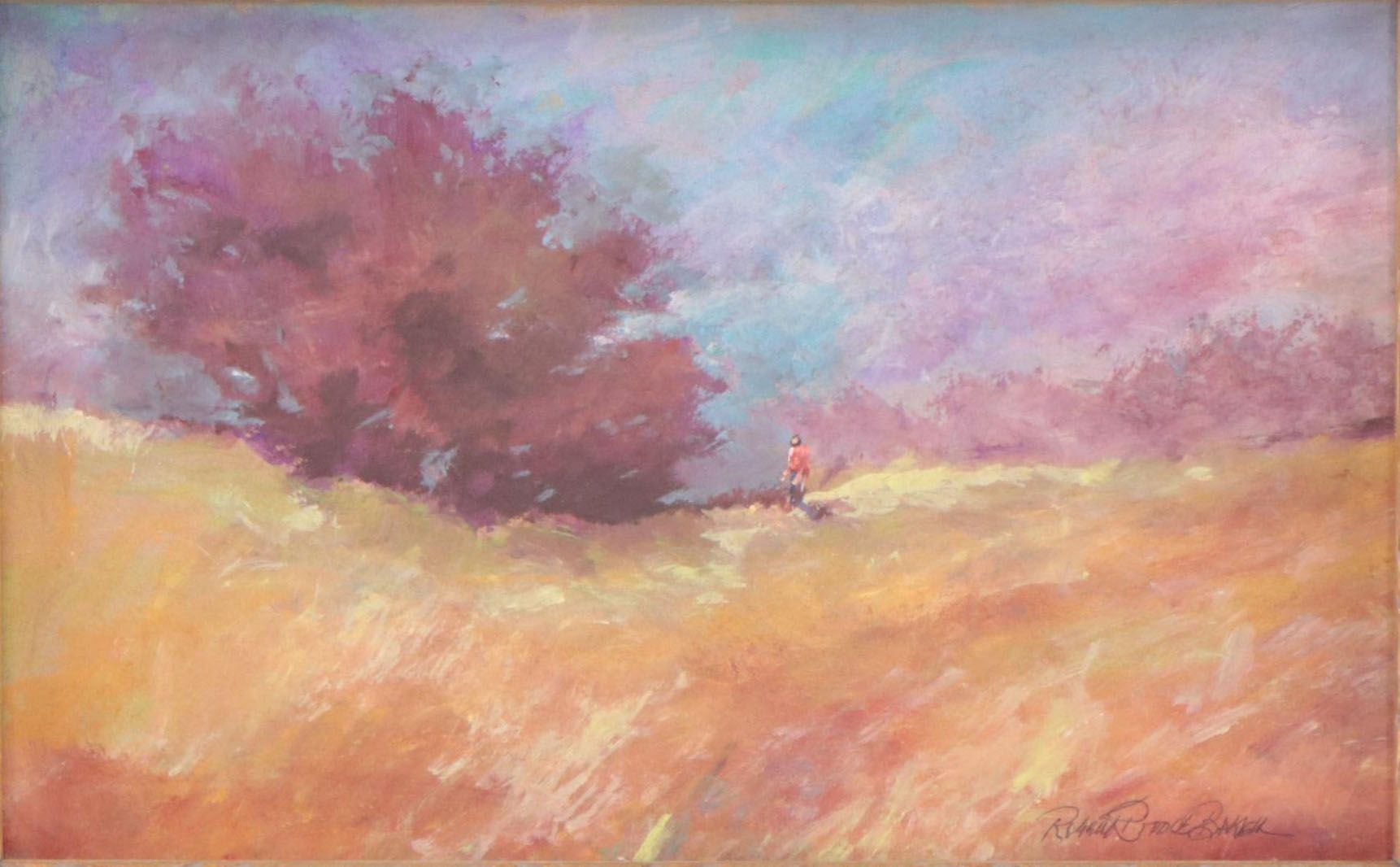 Robert Riddle-Baker Acrylic Painting of Landscape, 2023