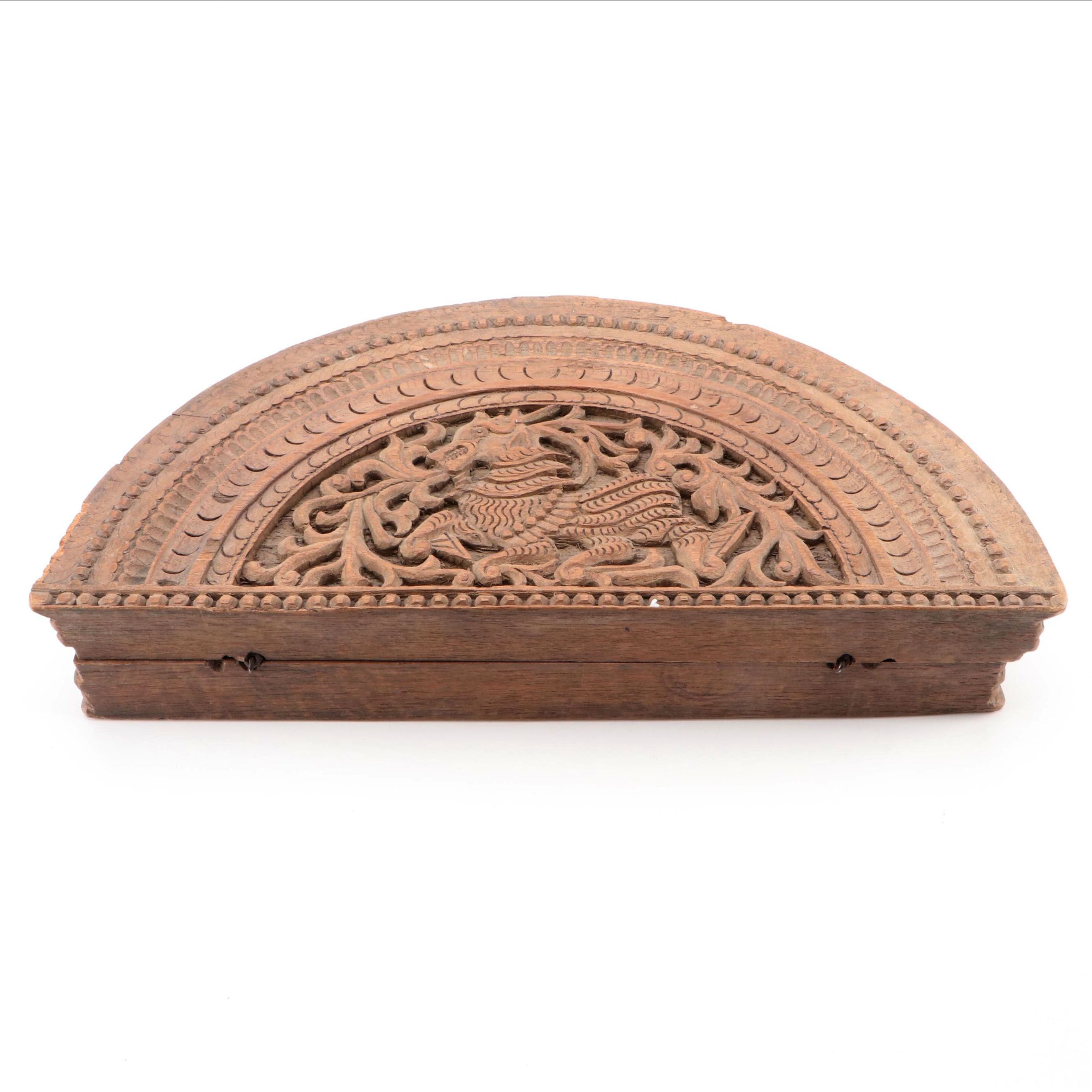 Southeast Asian Carved Wooden Box