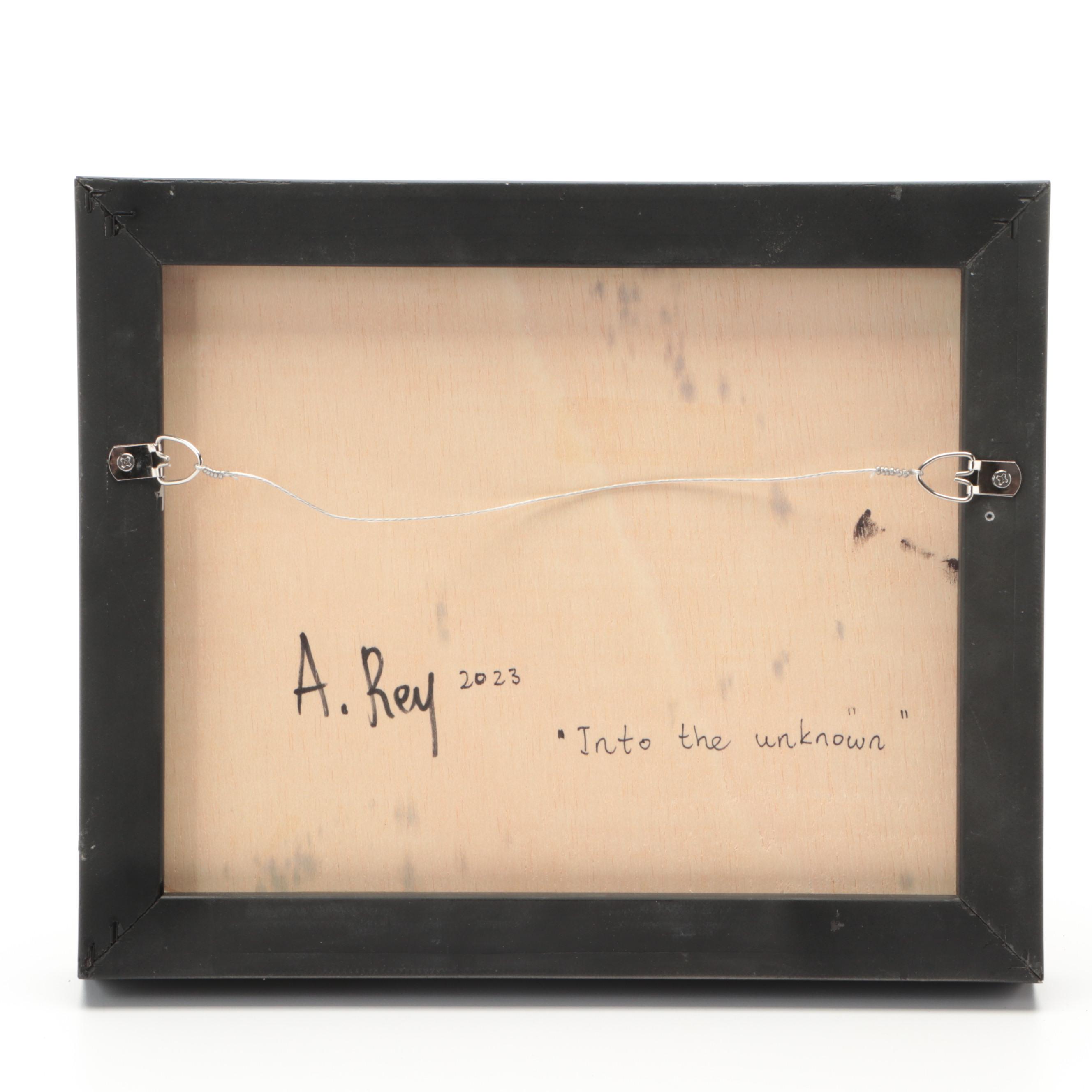 Agnes Rey Oil Painting "Into the Unknown," 2023