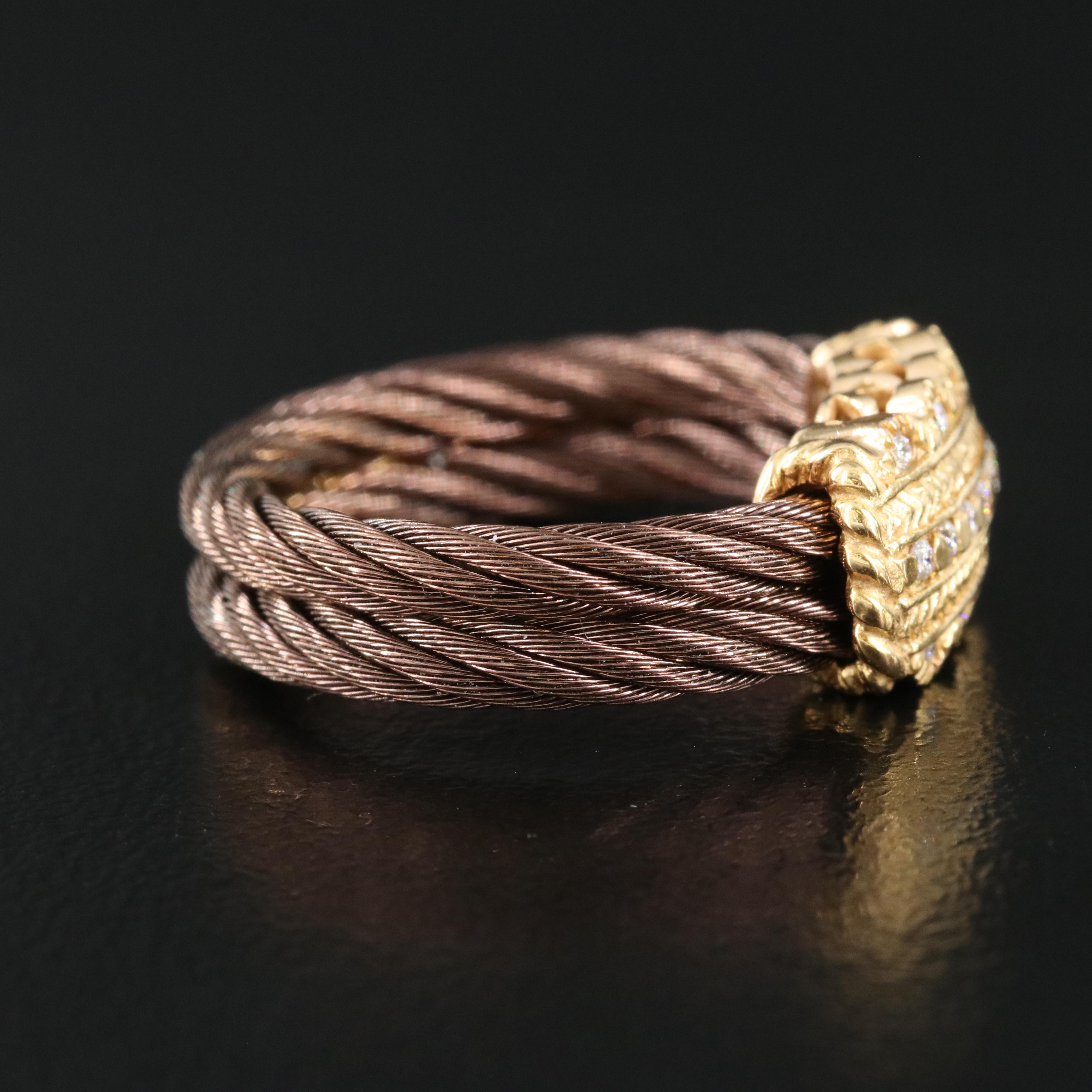 Charriol 18K 0.09 CTW Diamond Ring