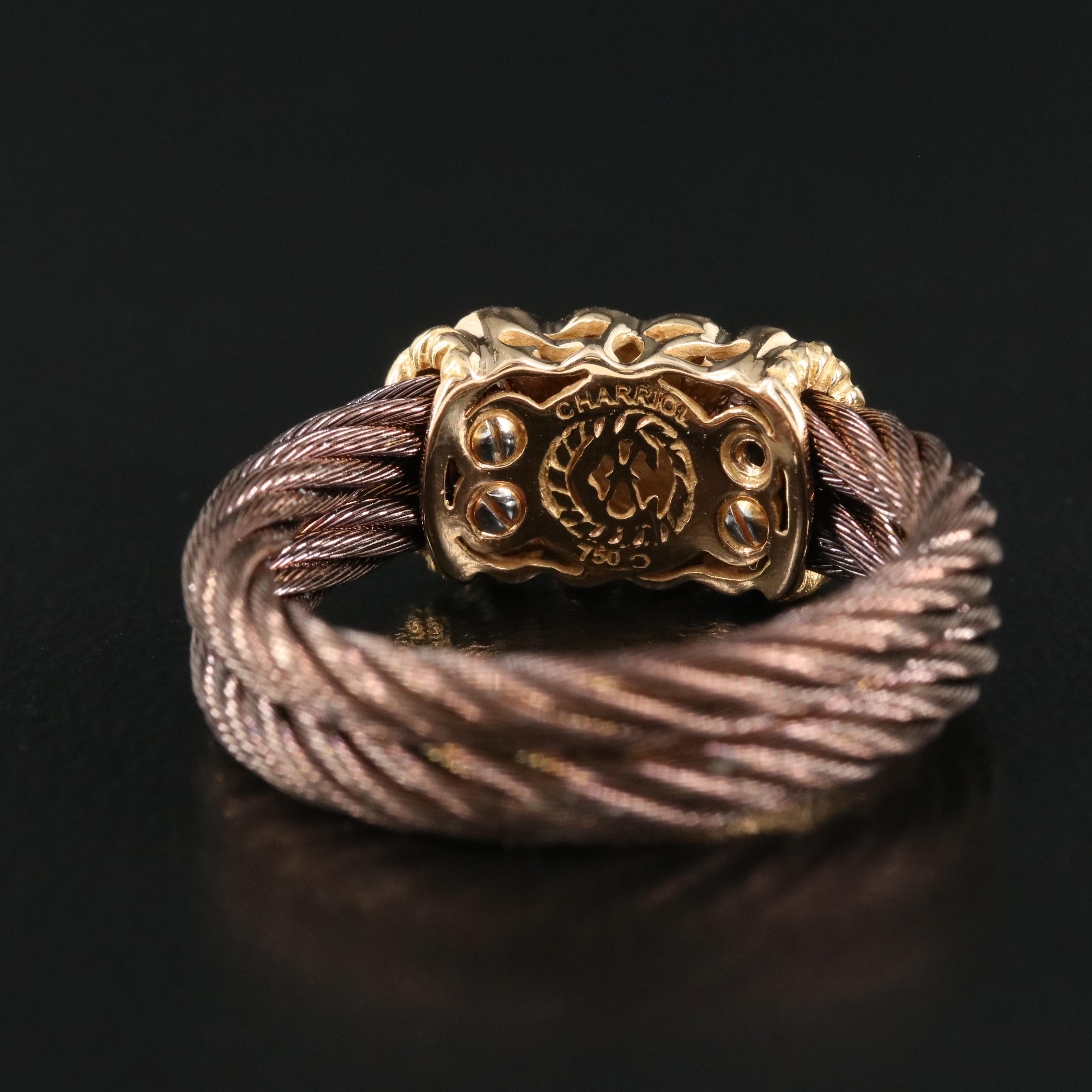 Charriol 18K 0.09 CTW Diamond Ring