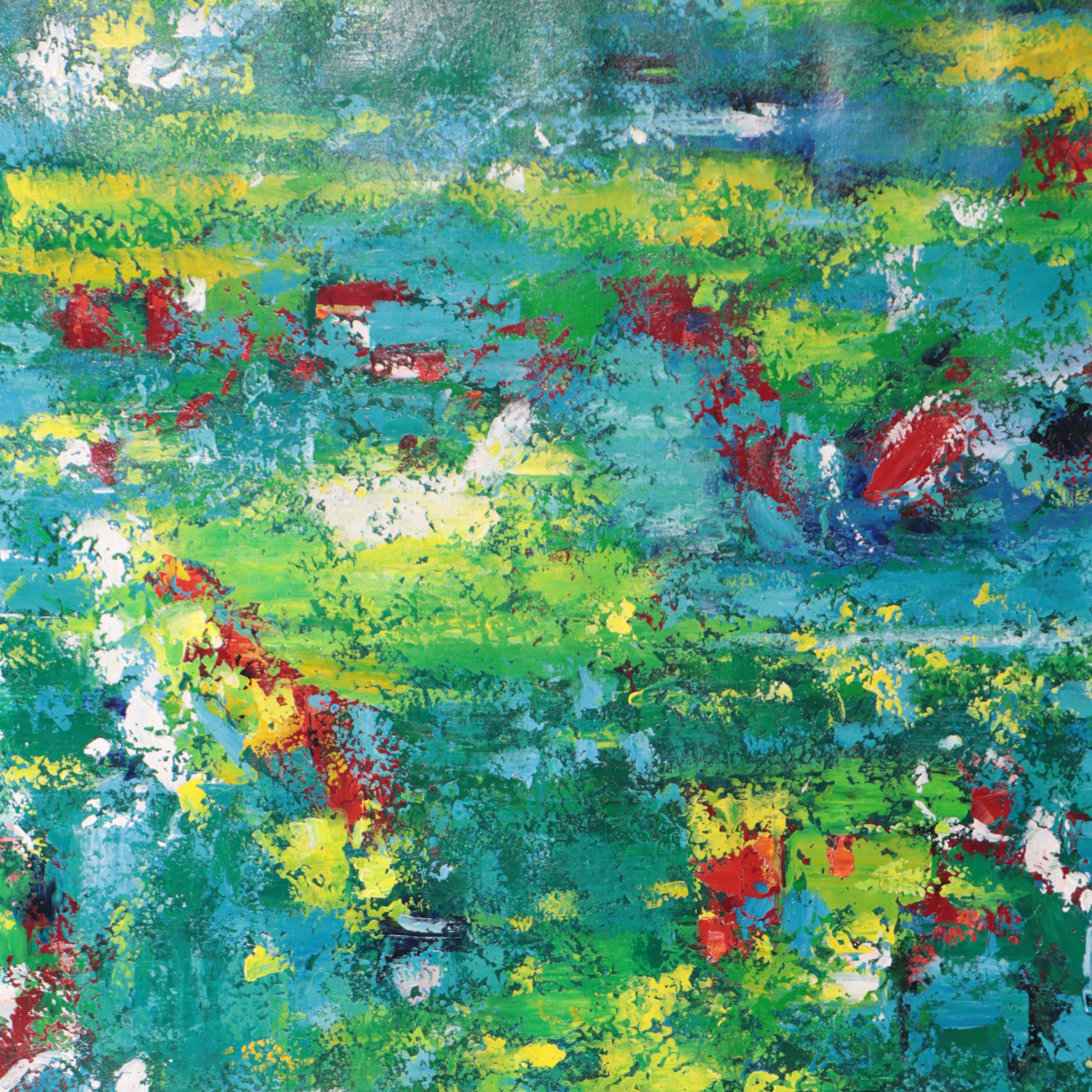 Zheng Non-Objective Abstract Oil Painting