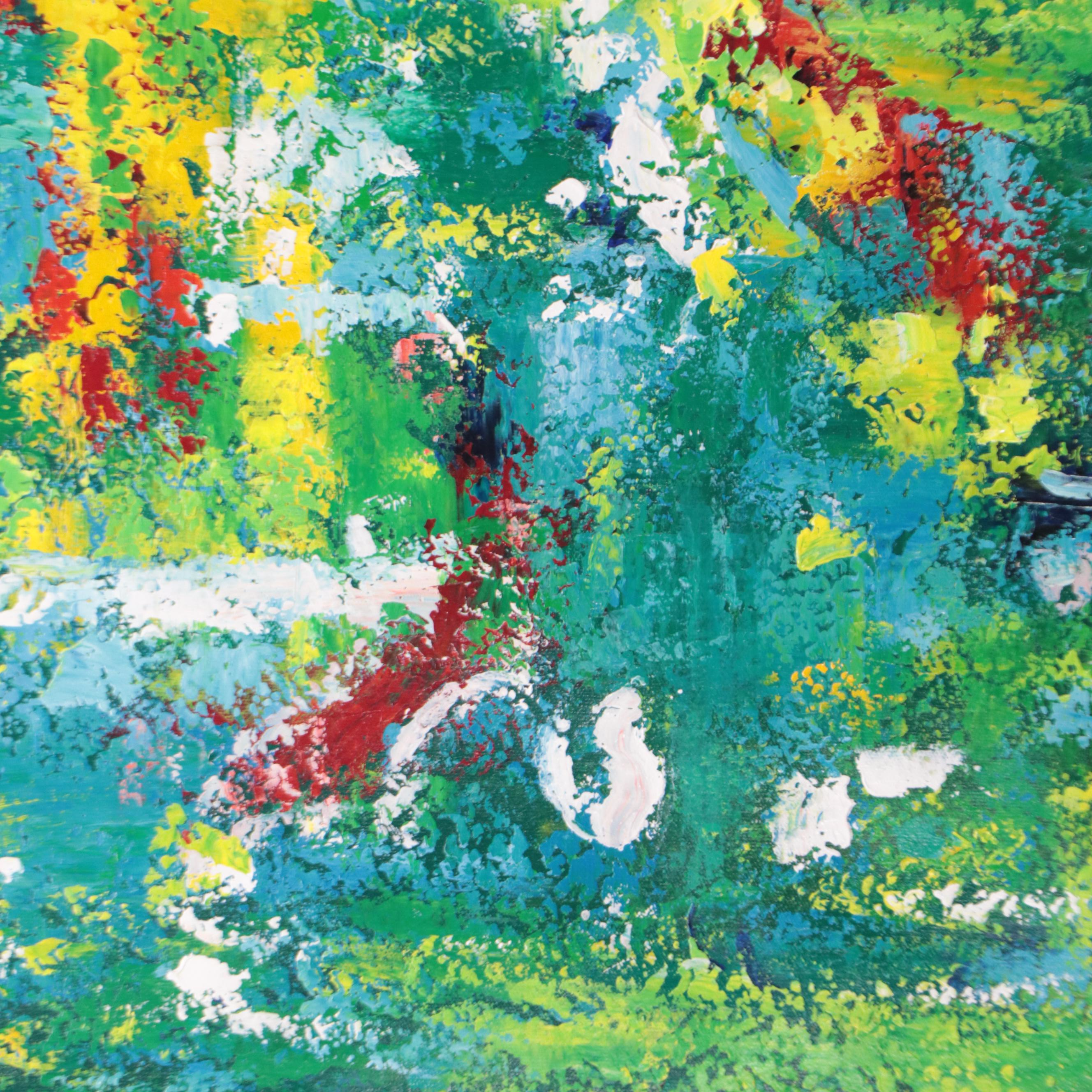 Zheng Non-Objective Abstract Oil Painting