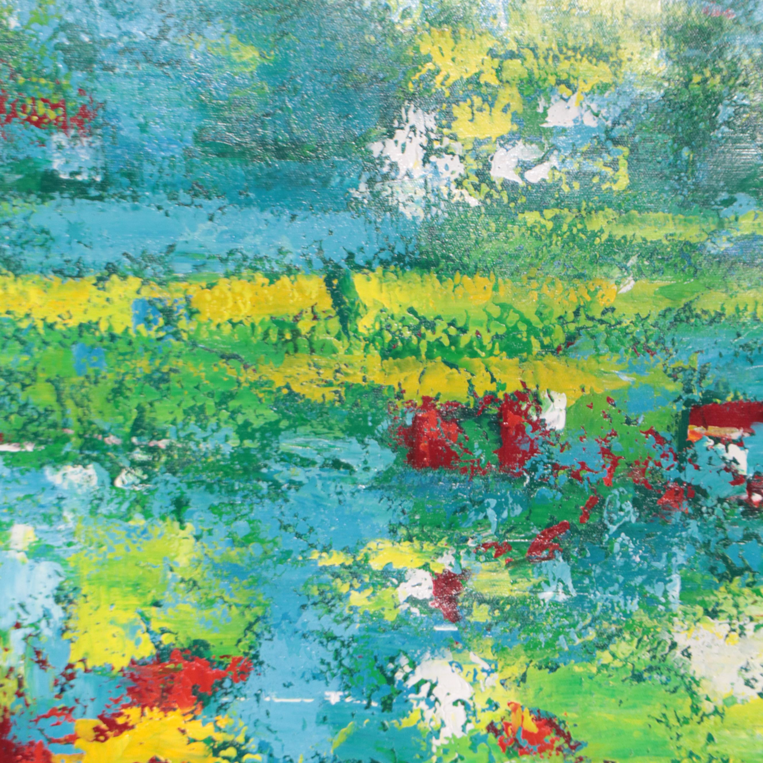 Zheng Non-Objective Abstract Oil Painting