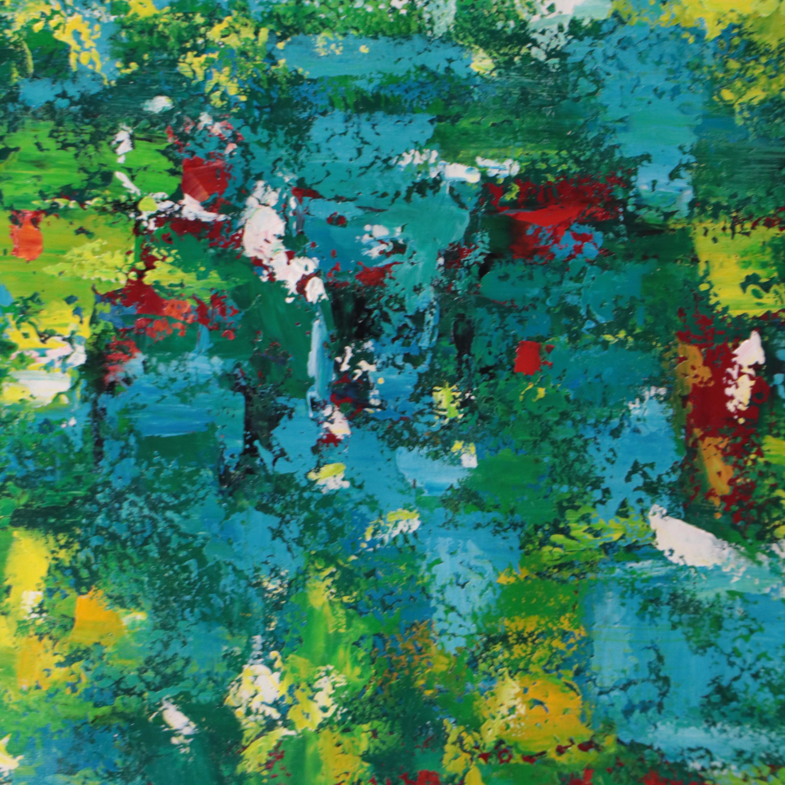 Zheng Non-Objective Abstract Oil Painting