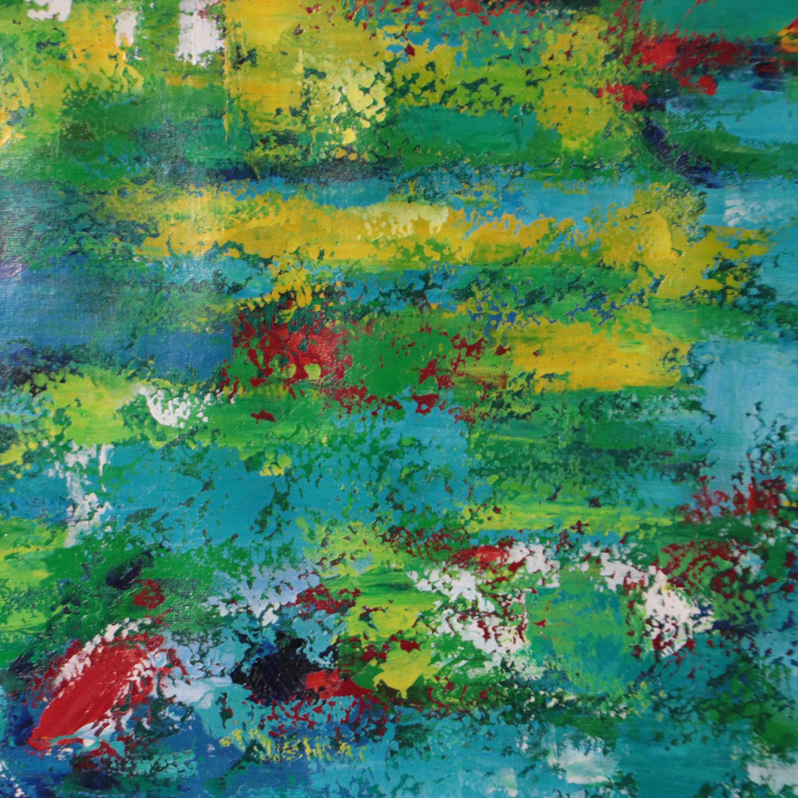 Zheng Non-Objective Abstract Oil Painting