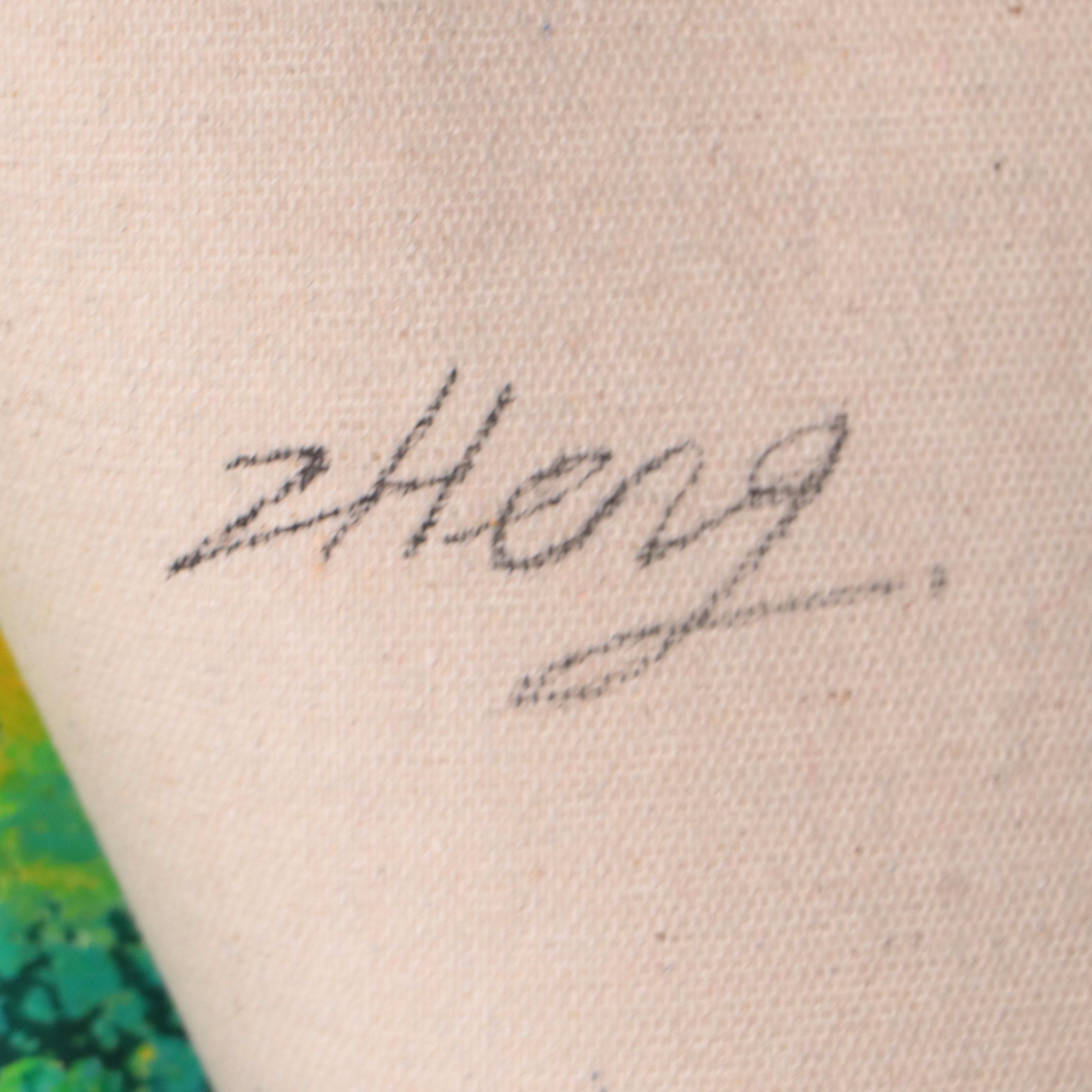 Zheng Non-Objective Abstract Oil Painting