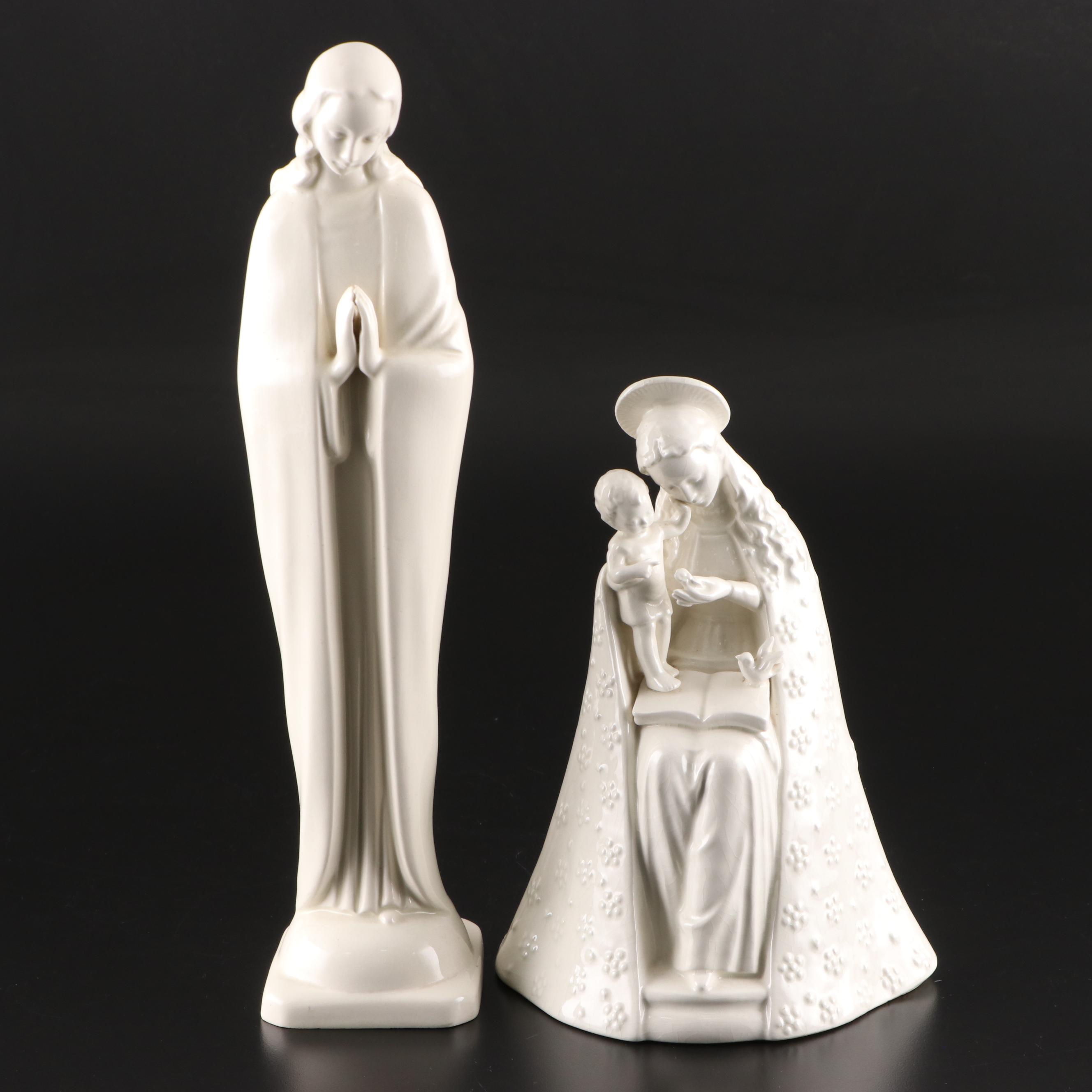 Goebel "Flower Madonna" and Other Madonna Statue