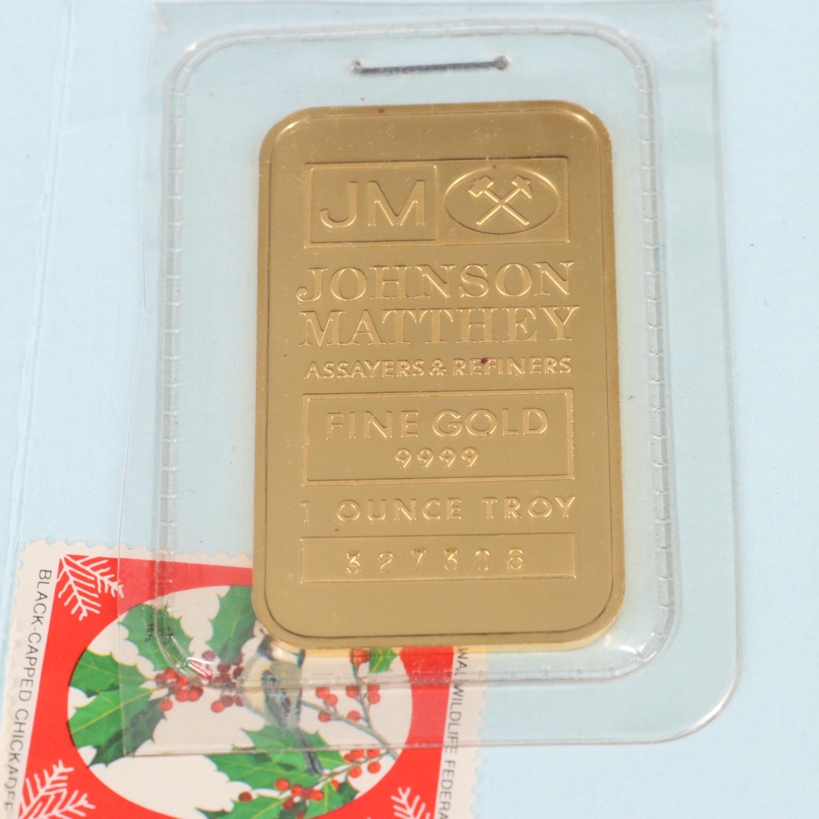 Johnson Matthey 1 troy ounce Gold Bullion Bar