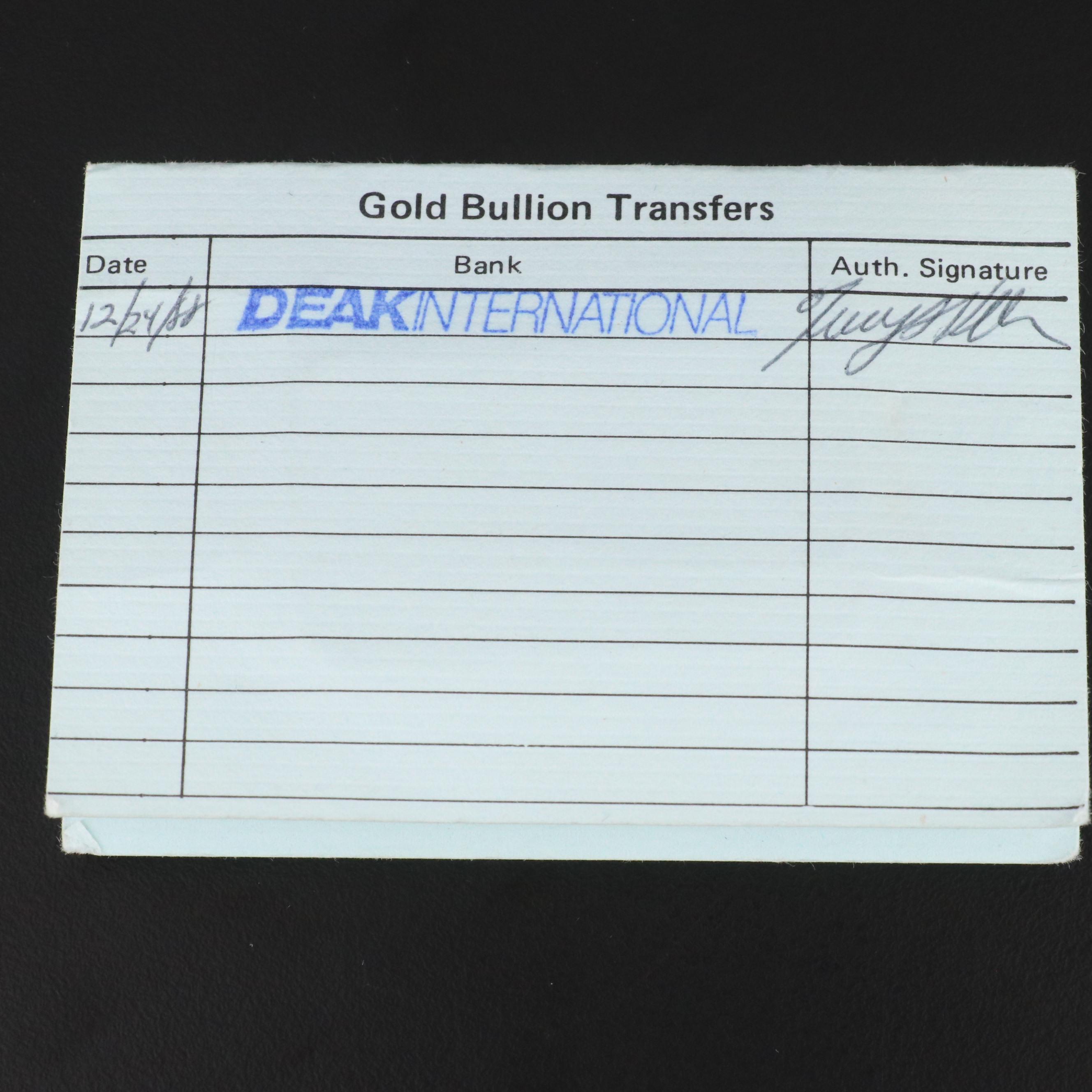 Johnson Matthey 1 troy ounce Gold Bullion Bar