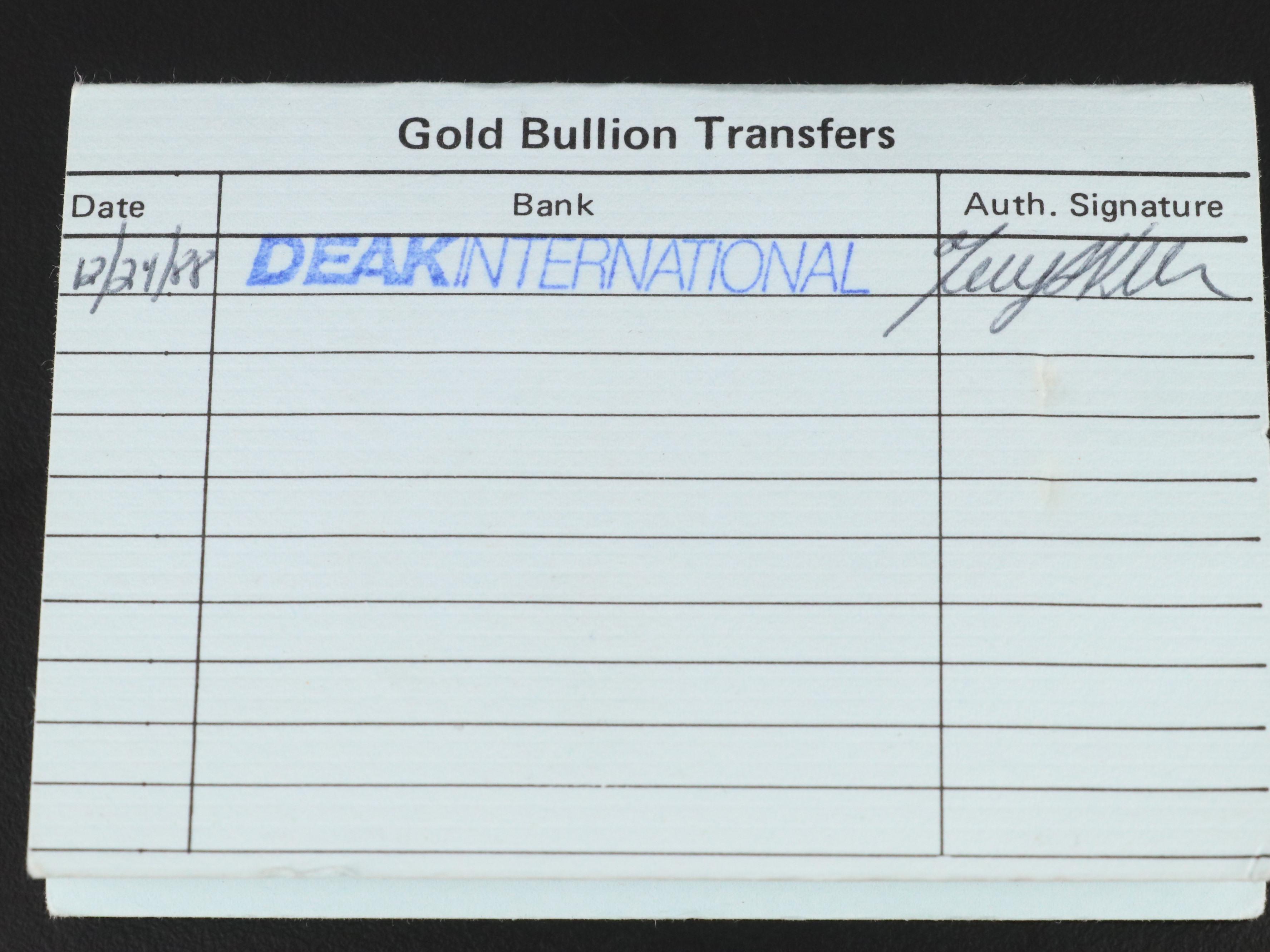 Johnson Matthey 1 troy ounce Gold Bullion Bar