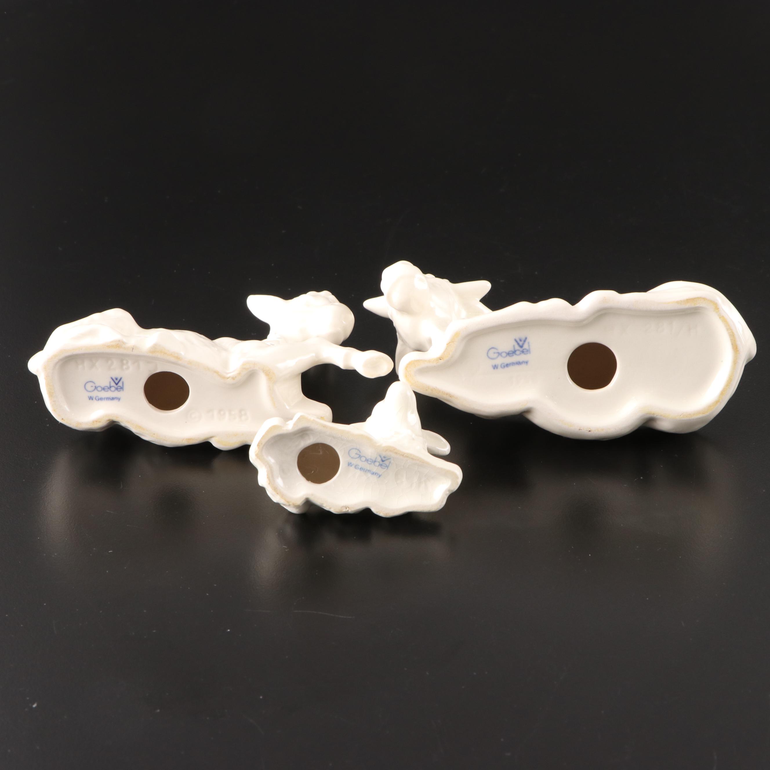 Goebel White Porcelain Nativity Set