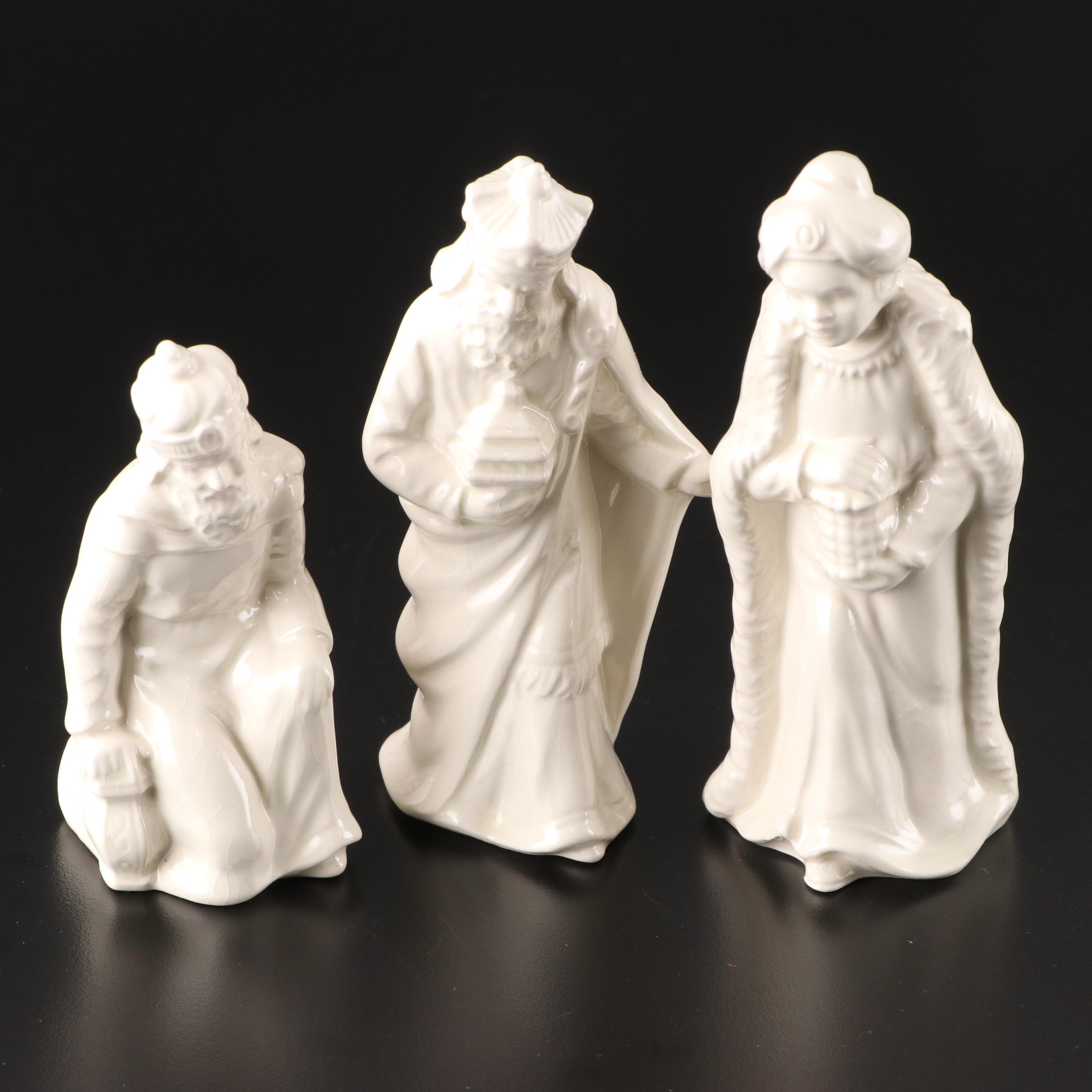 Goebel White Porcelain Nativity Set