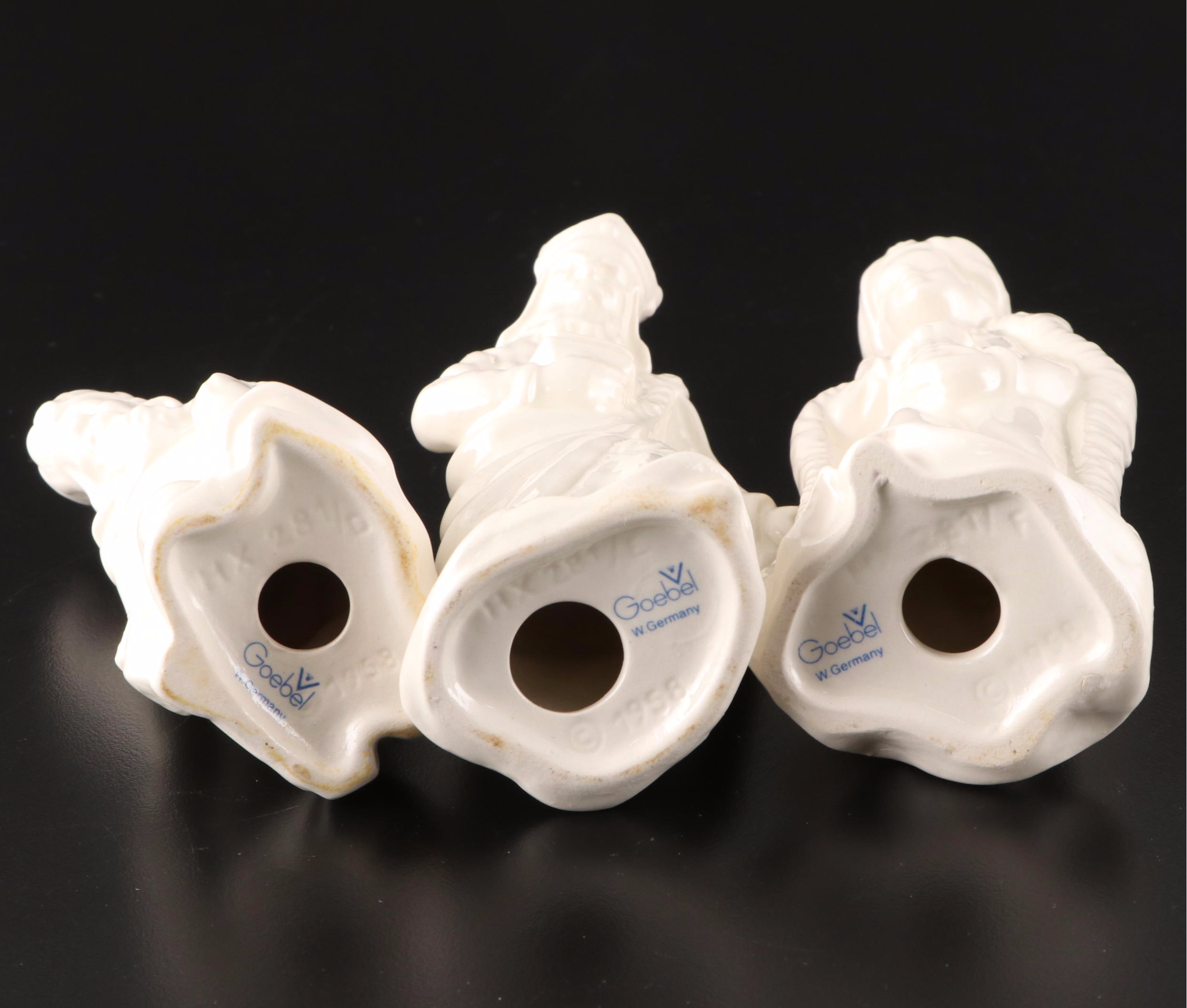 Goebel White Porcelain Nativity Set