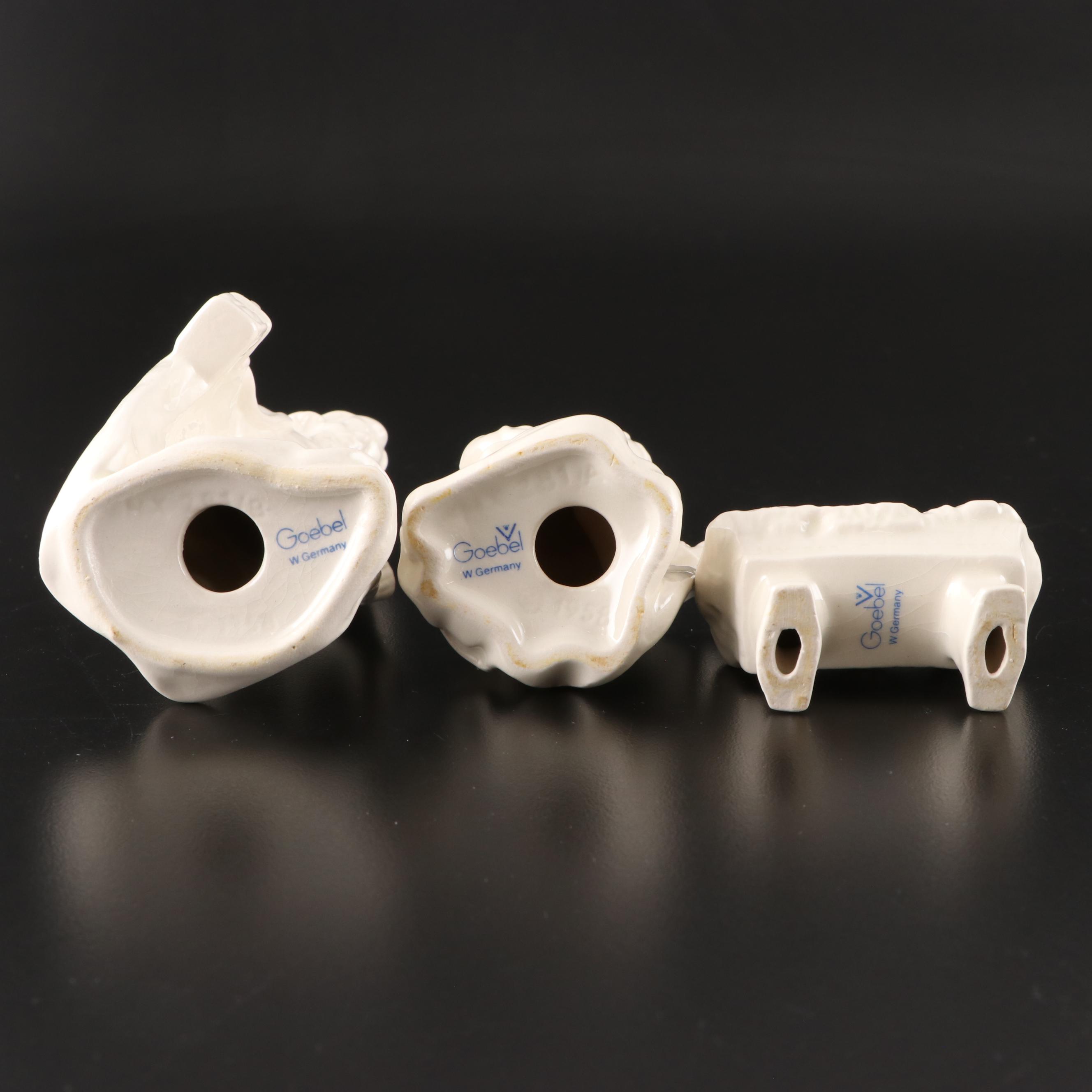 Goebel White Porcelain Nativity Set