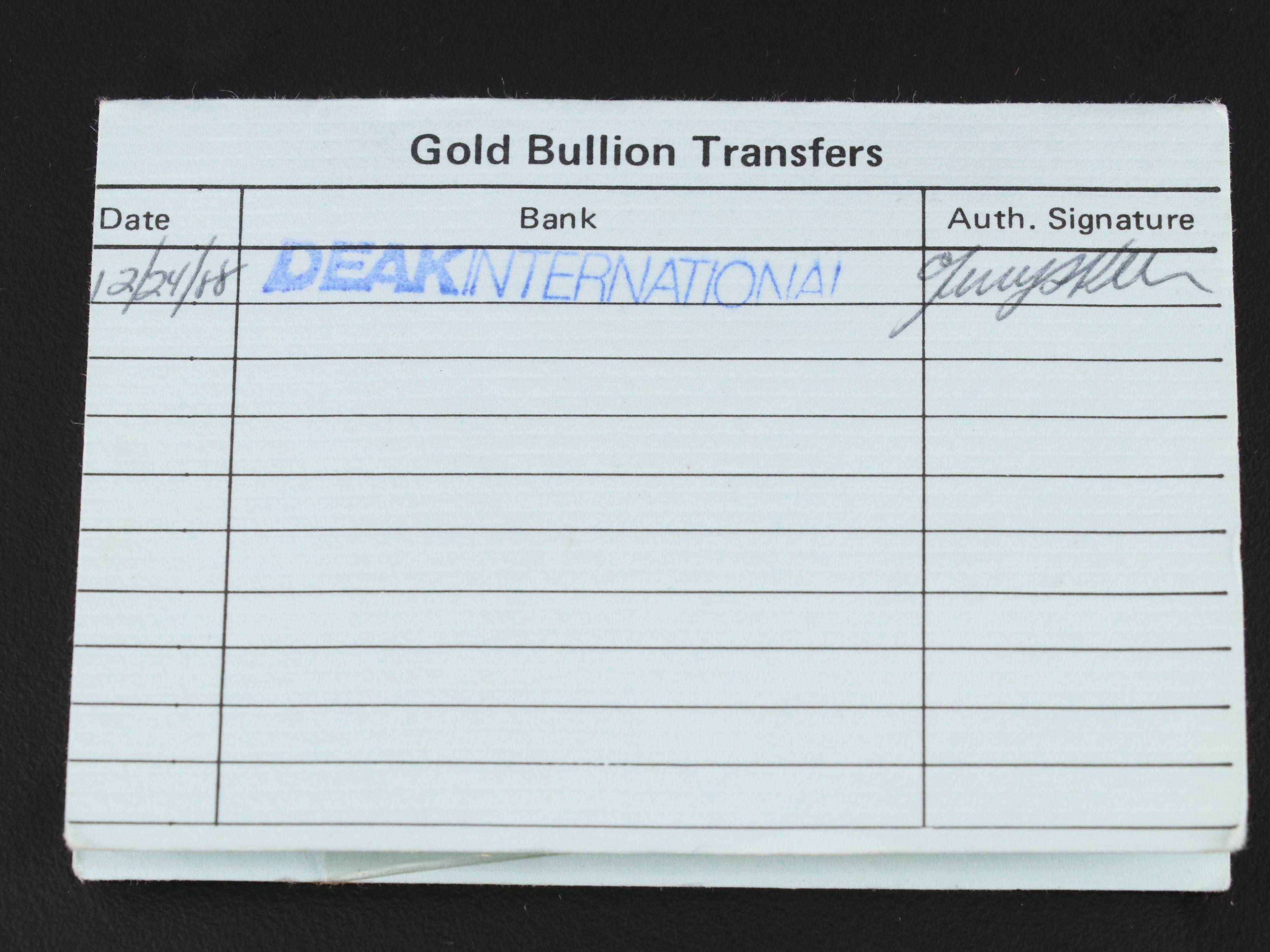 Johnson Matthey 1 troy ounce Gold Bullion Bar