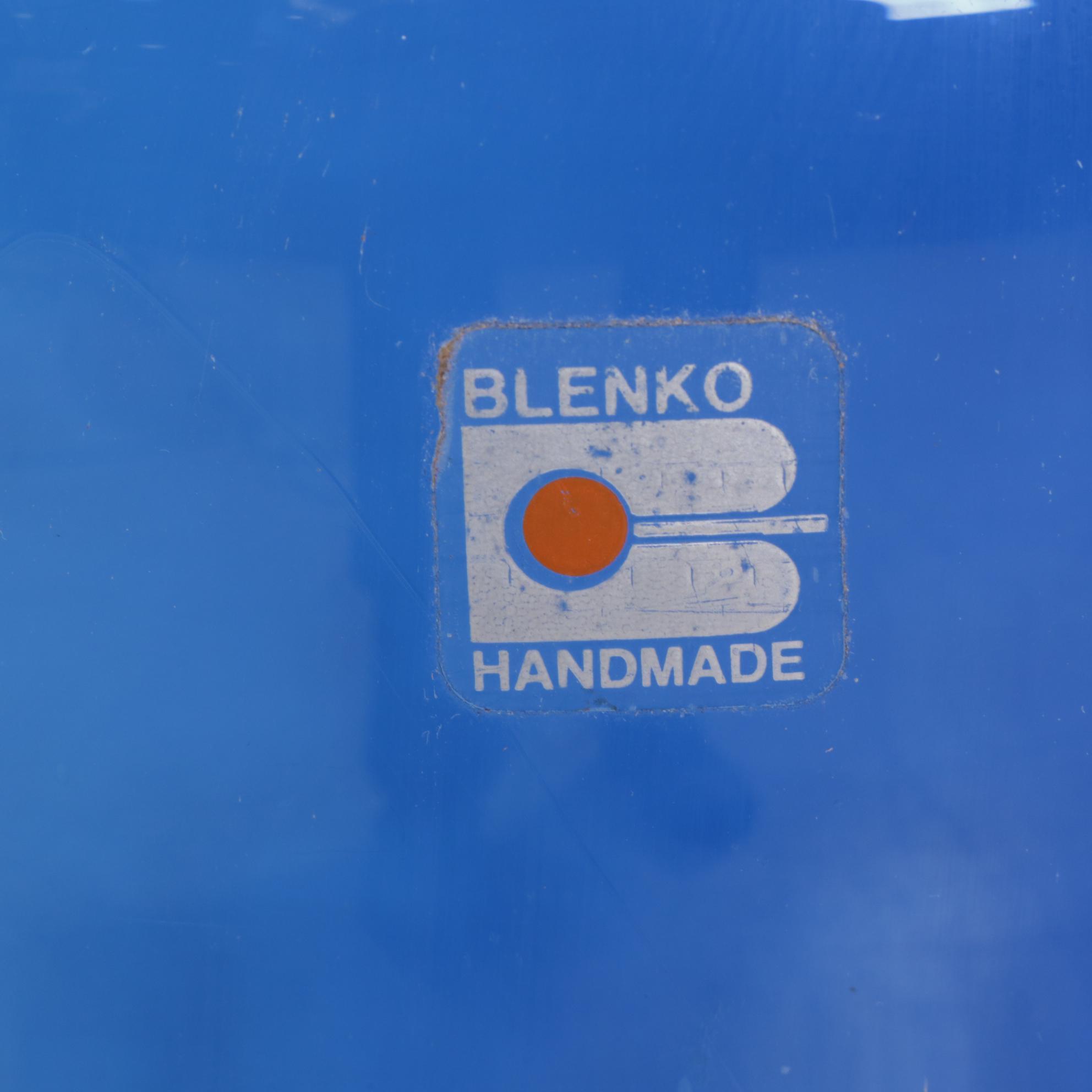 Blenko Blown Glass Floor Decanter with Ball Stopper