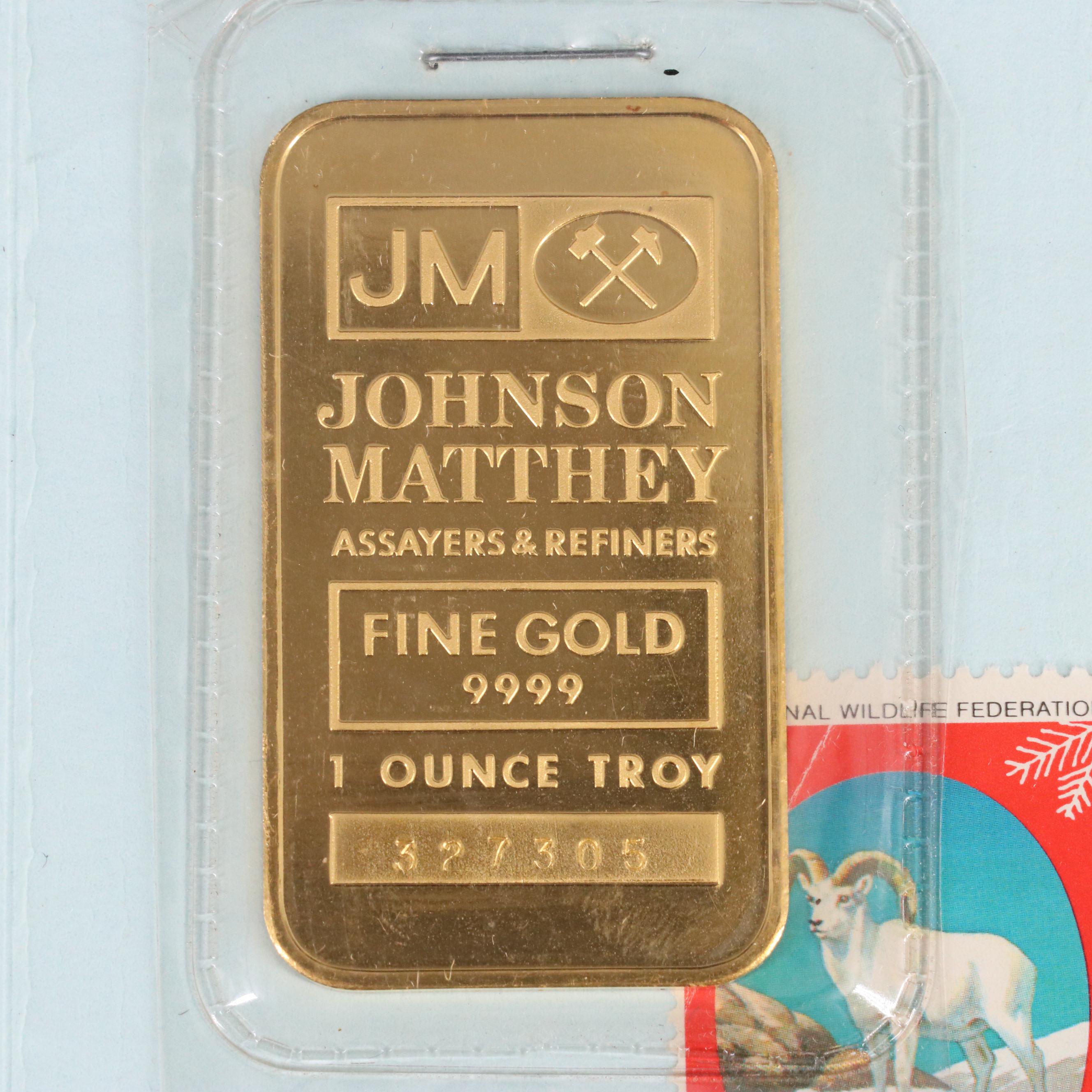 Johnson Matthey 1 troy ounce Gold Bullion Bar