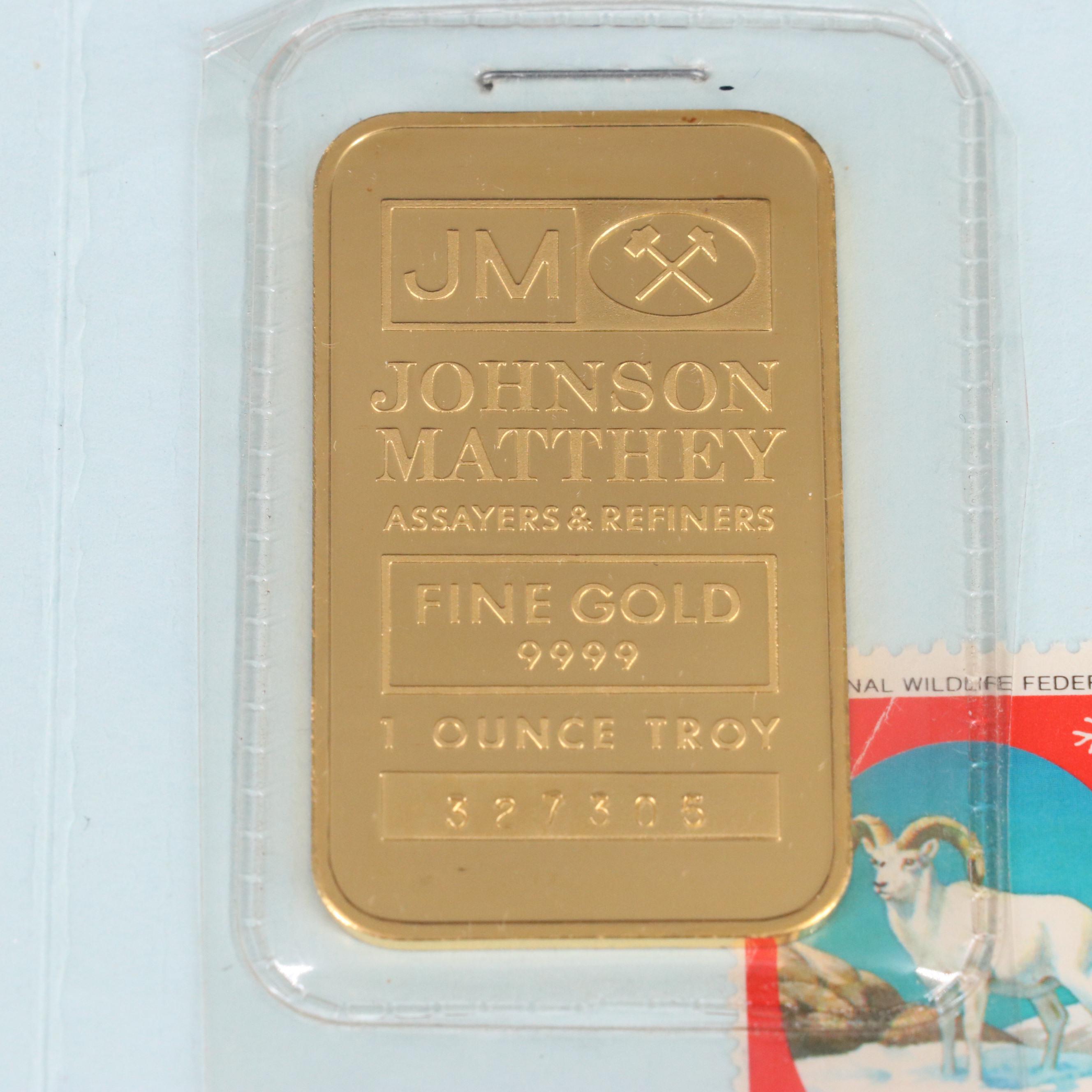 Johnson Matthey 1 troy ounce Gold Bullion Bar
