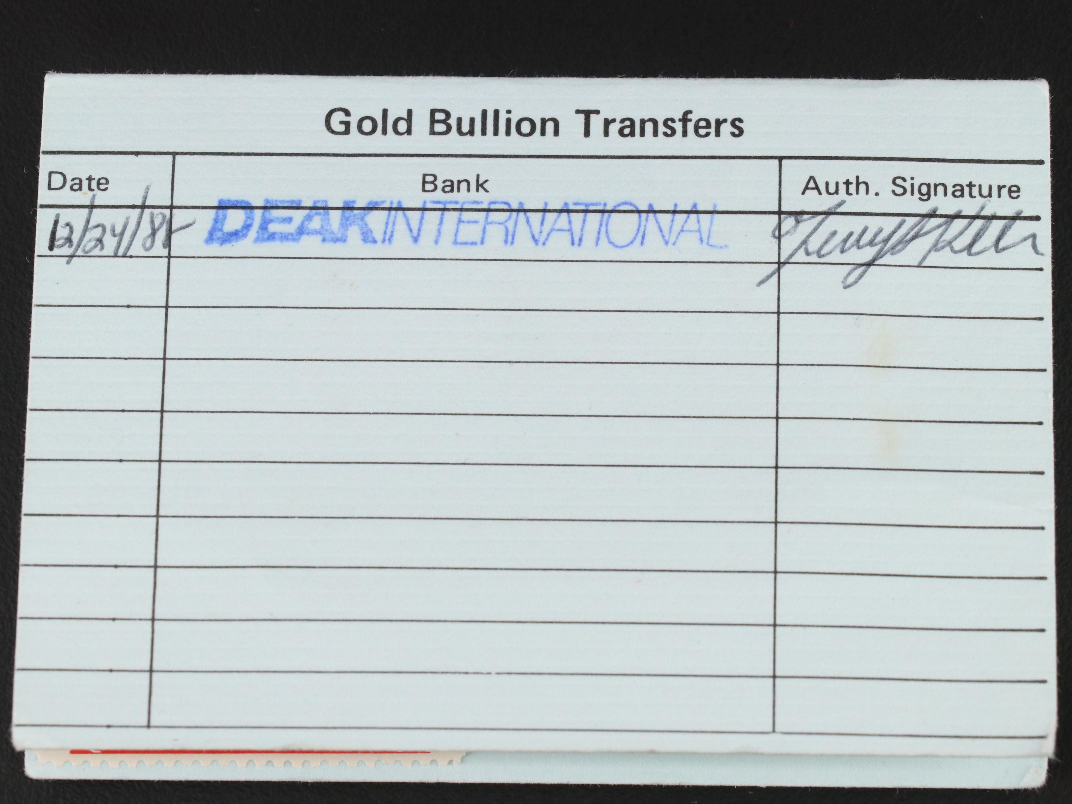 Johnson Matthey 1 troy ounce Gold Bullion Bar