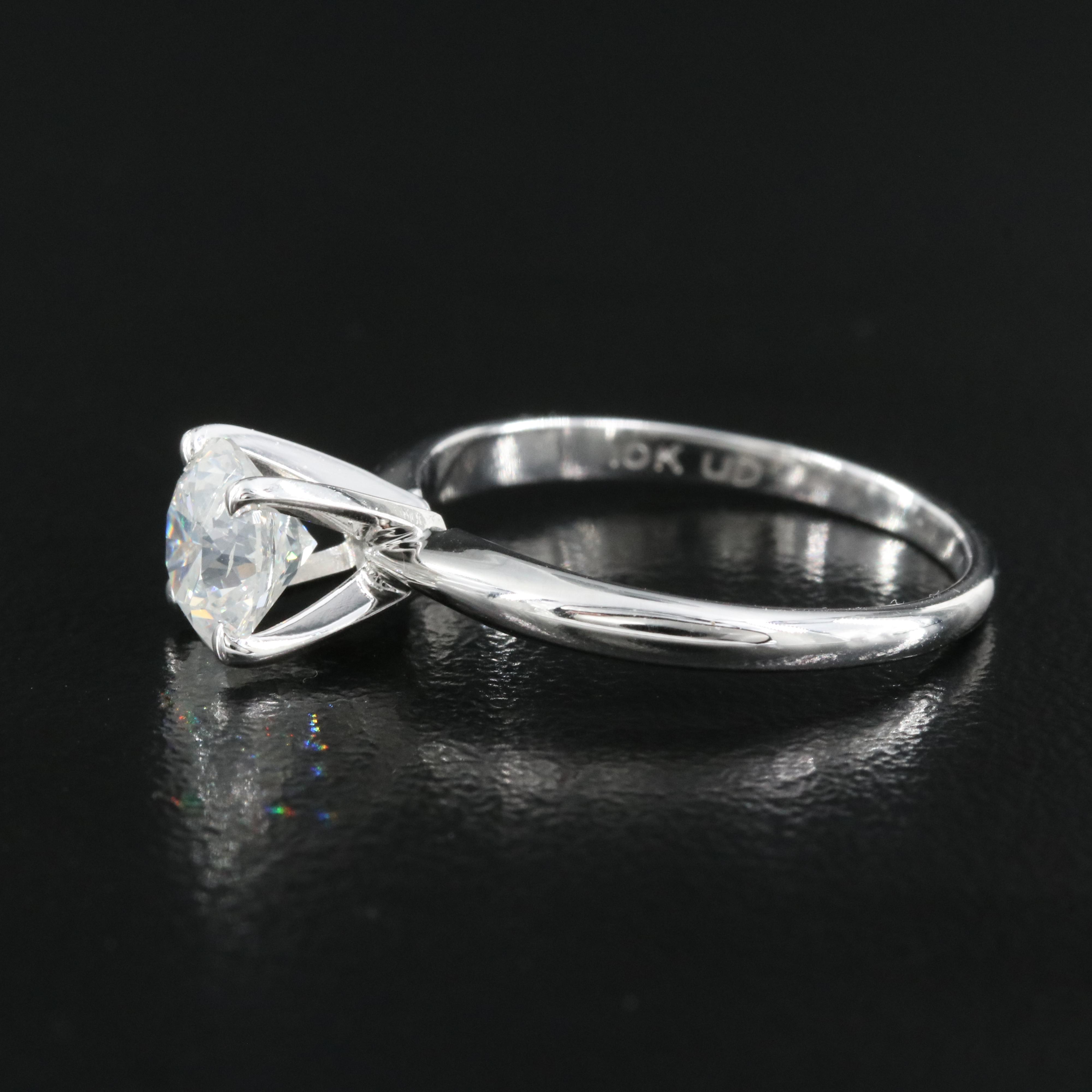 10K 1.03 CT Diamond Solitaire Ring