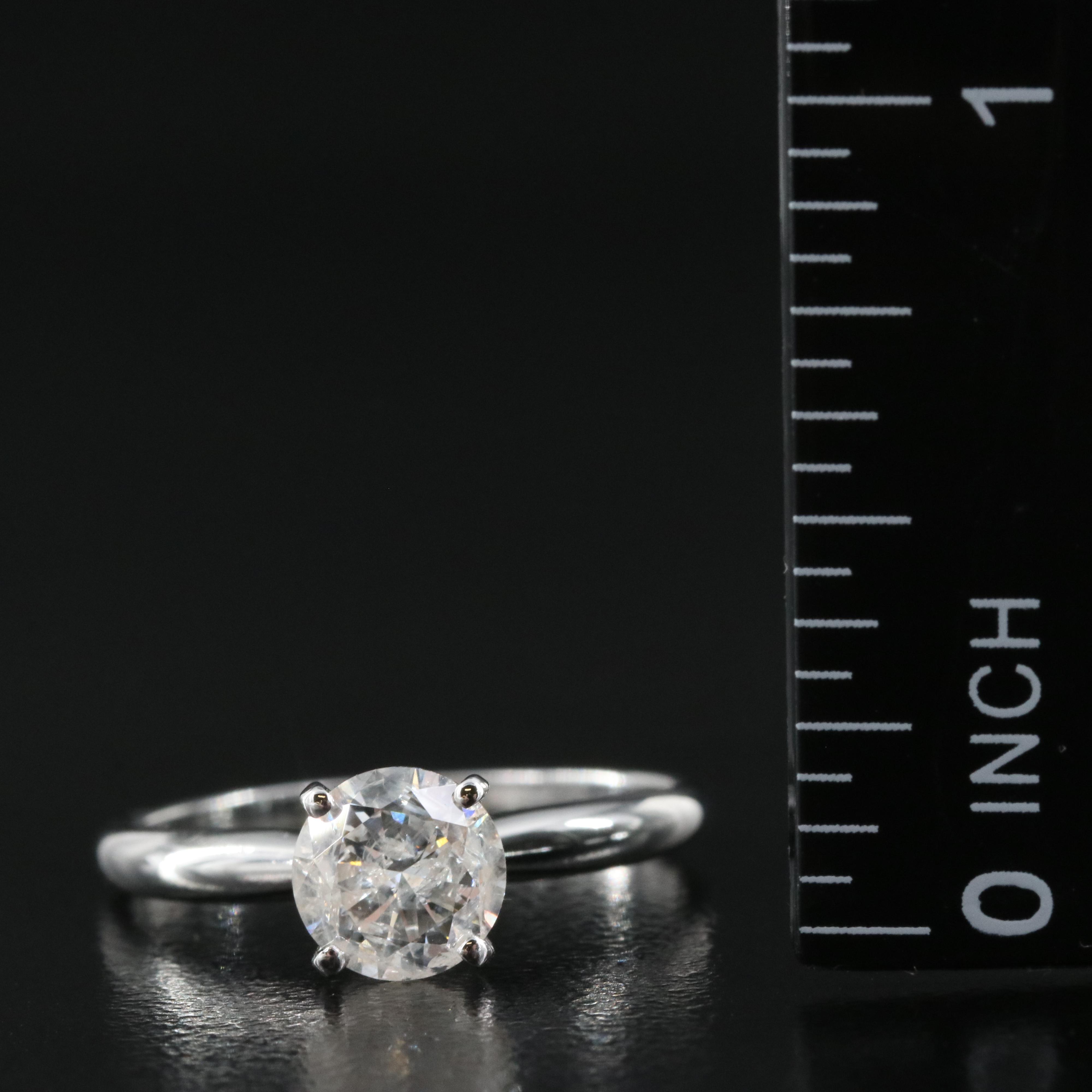 10K 1.01 CT Diamond Solitaire Ring