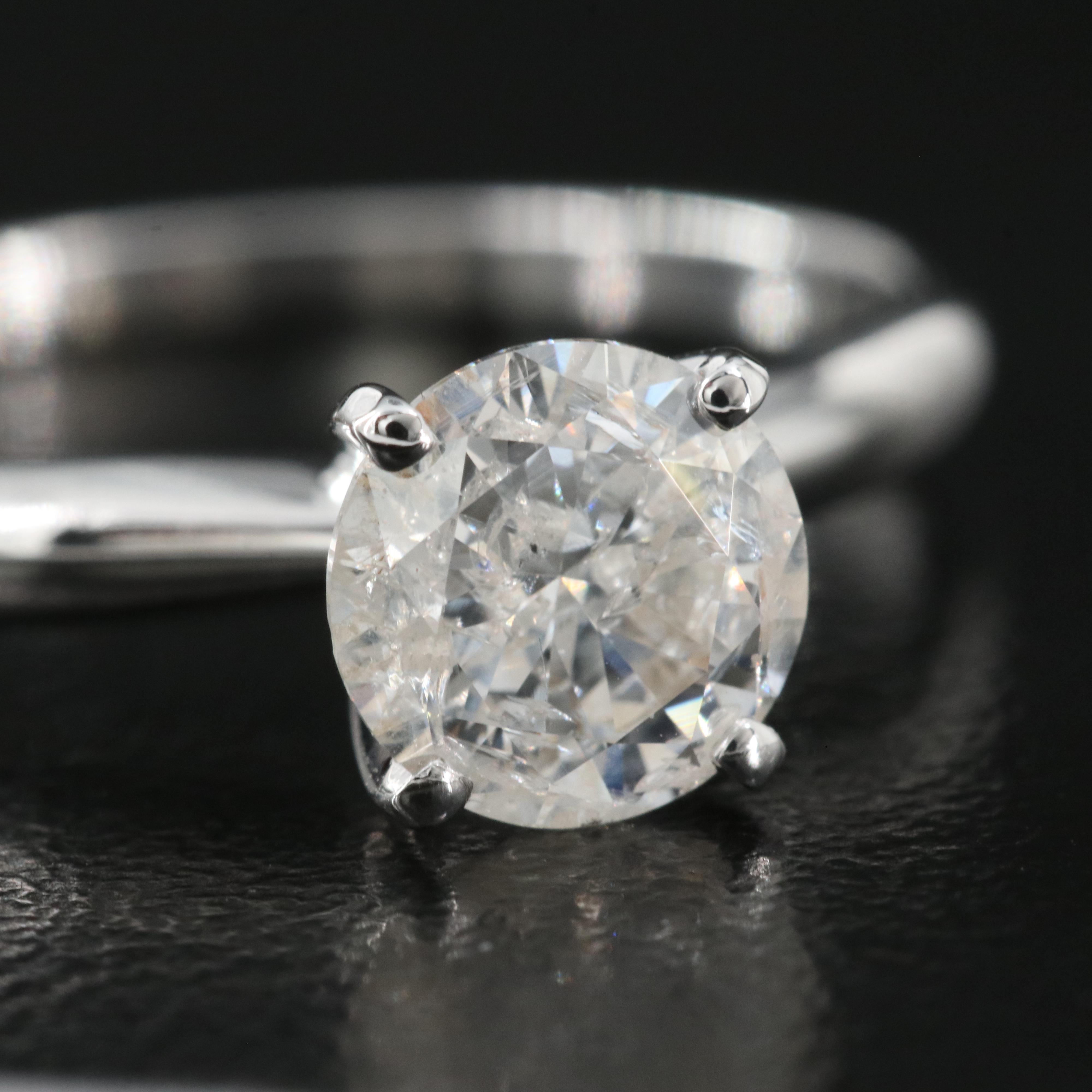 10K 1.01 CT Diamond Solitaire Ring