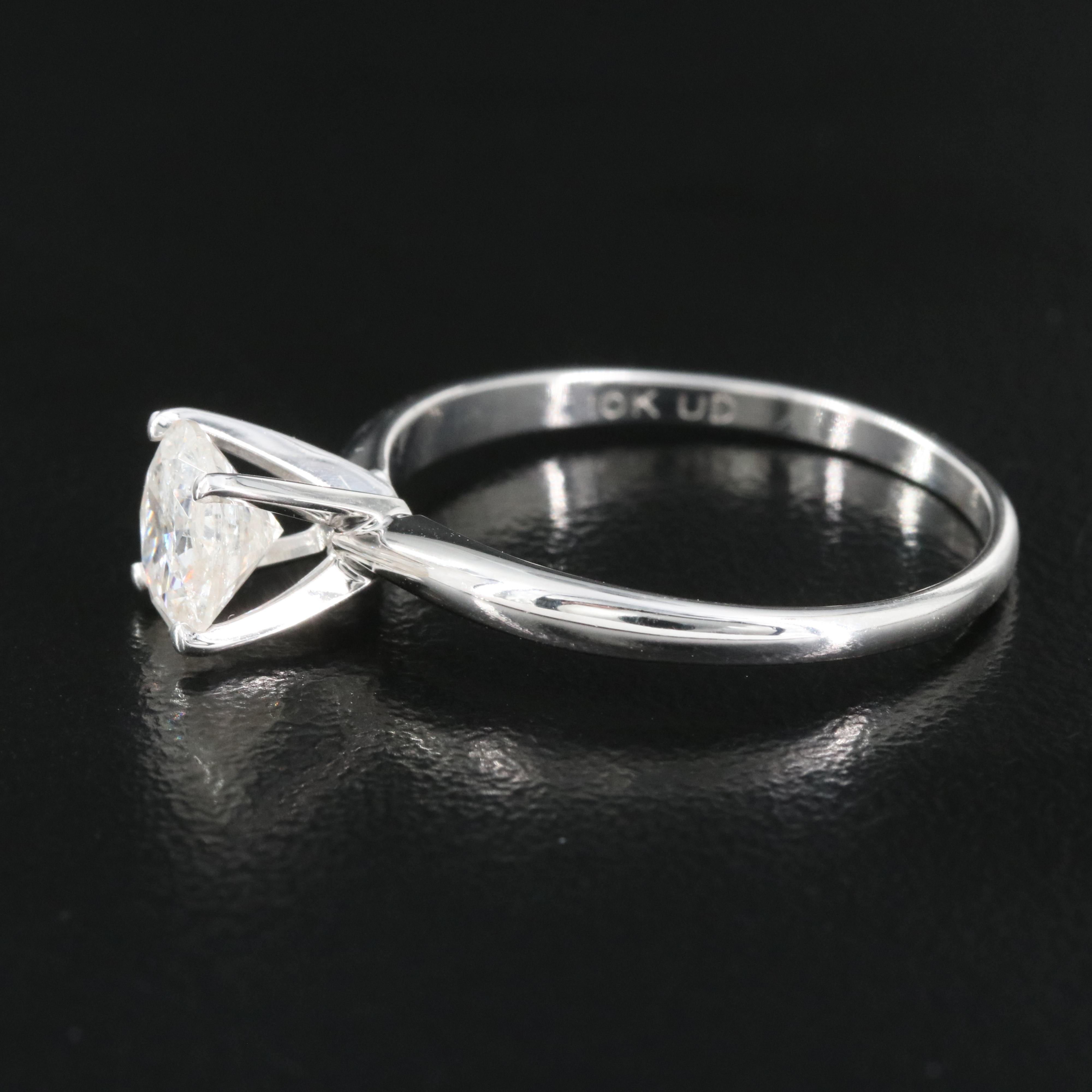 10K 1.01 CT Diamond Solitaire Ring