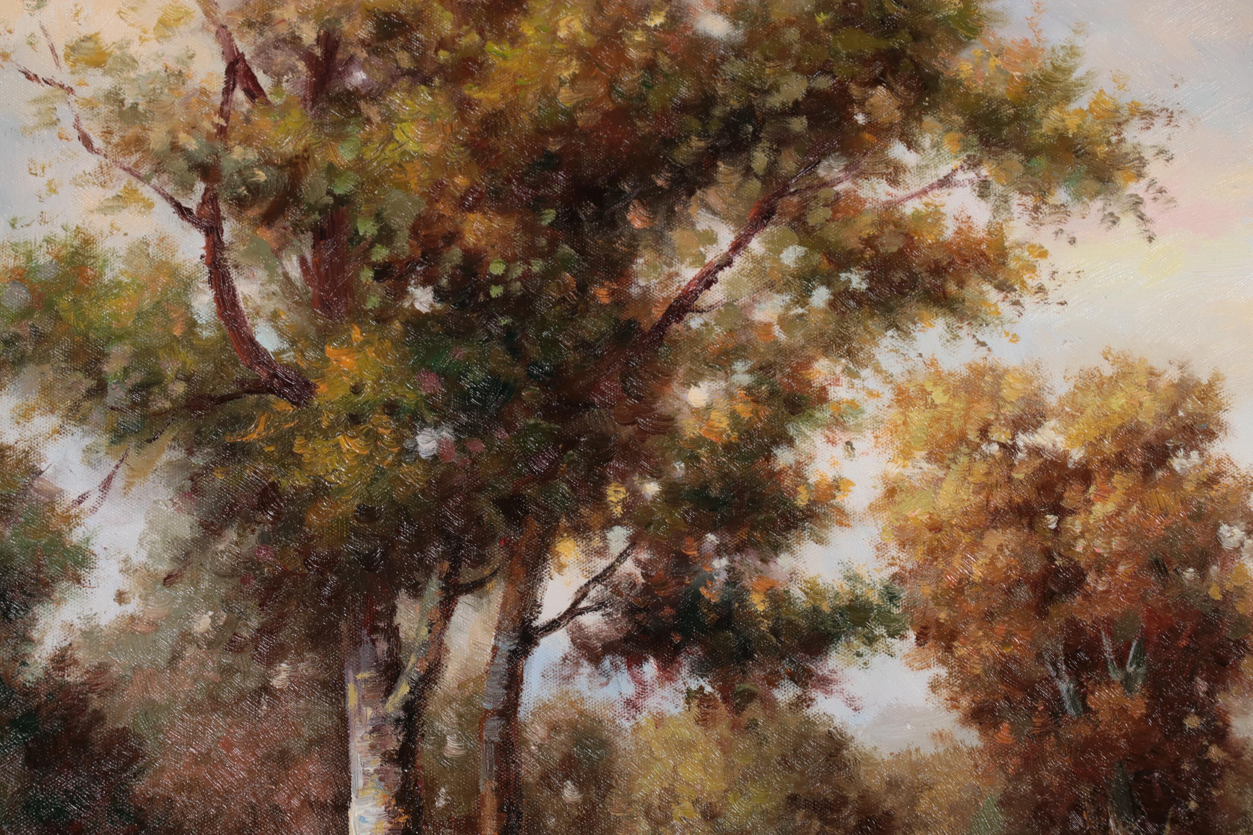 Impressionist Style Landscape Oil Painting