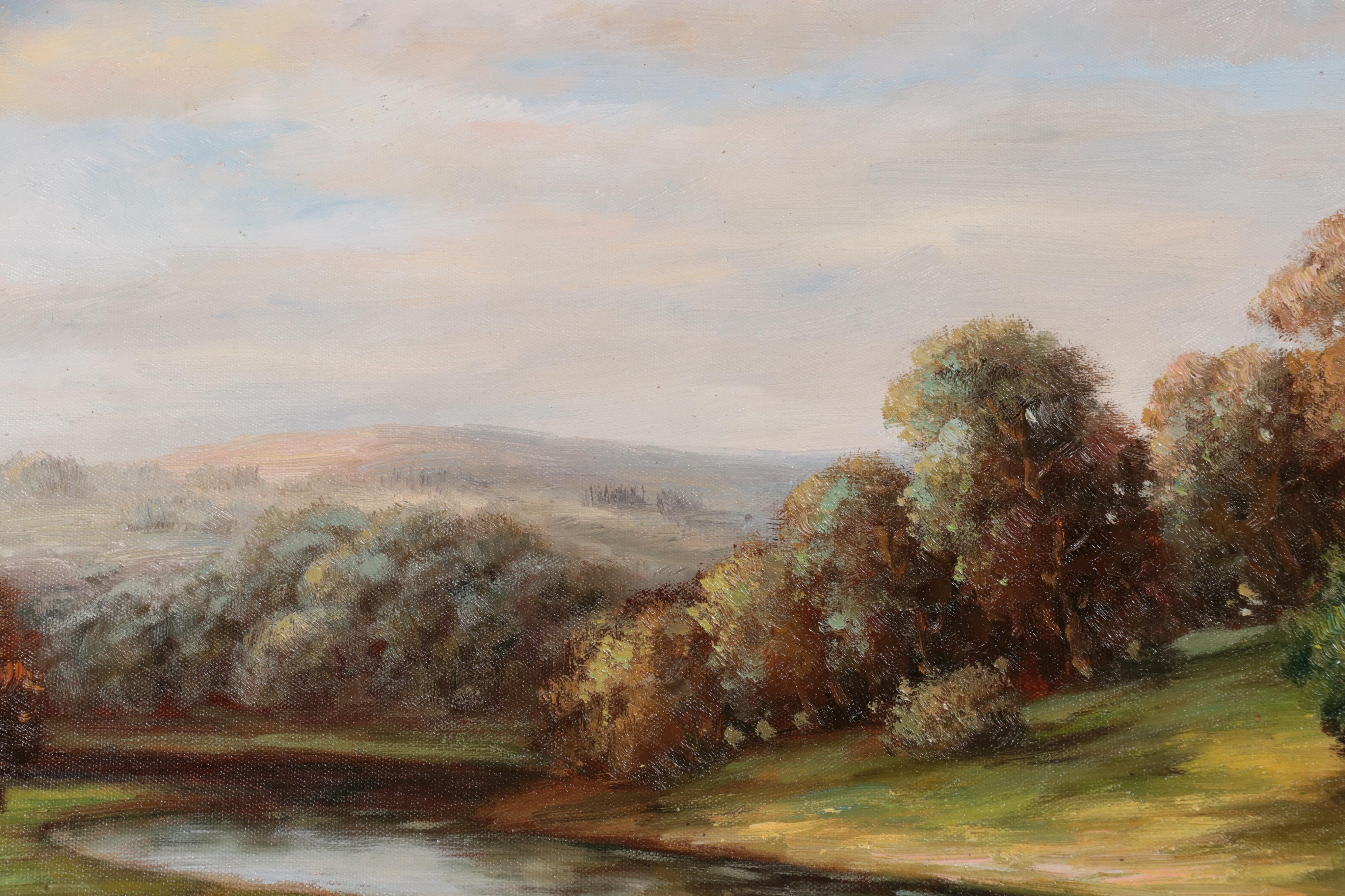 Impressionist Style Landscape Oil Painting