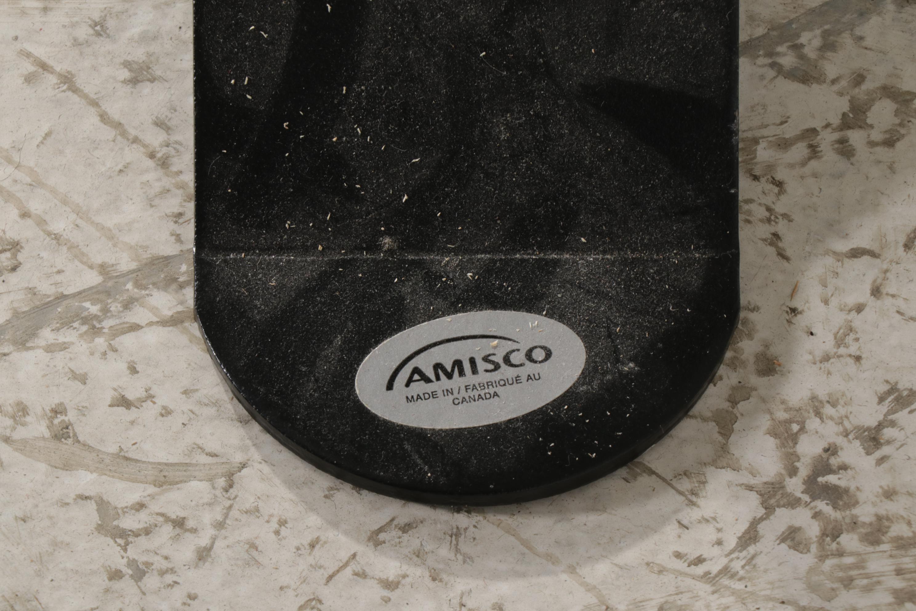 Amisco White Laminate and Black Metal Desk with Shelf System