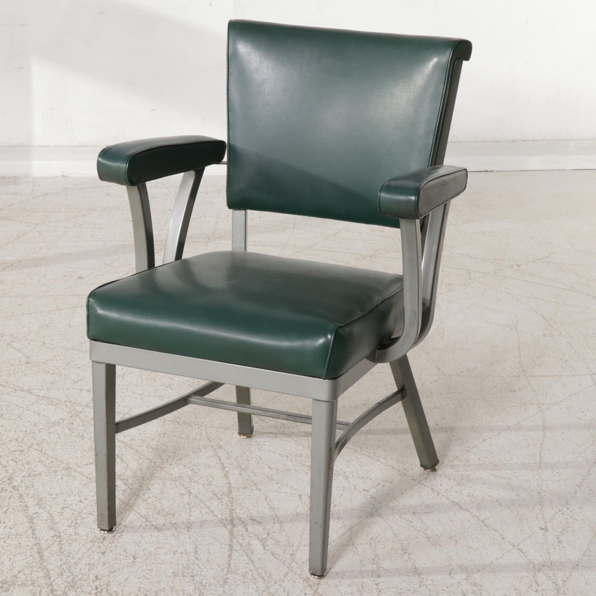 Amisco White Laminate and Black Metal Desk with Shelf System