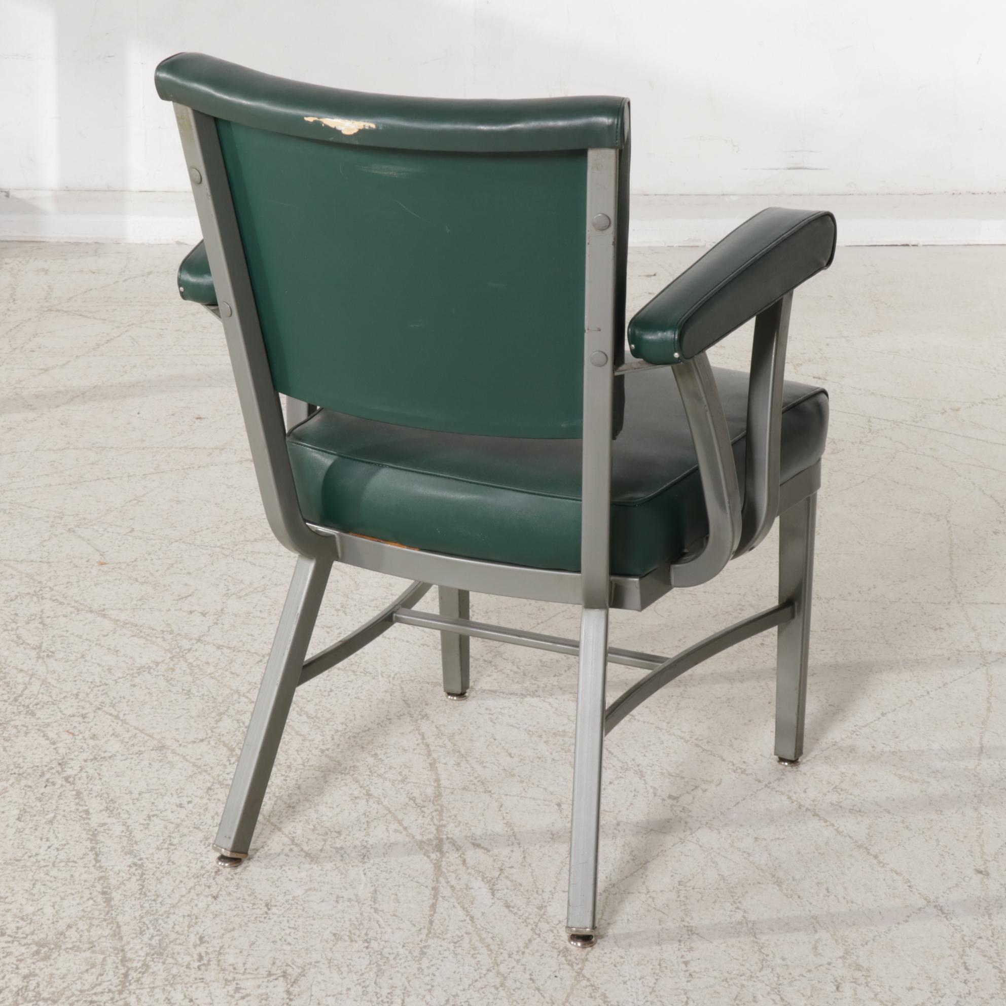 Amisco White Laminate and Black Metal Desk with Shelf System