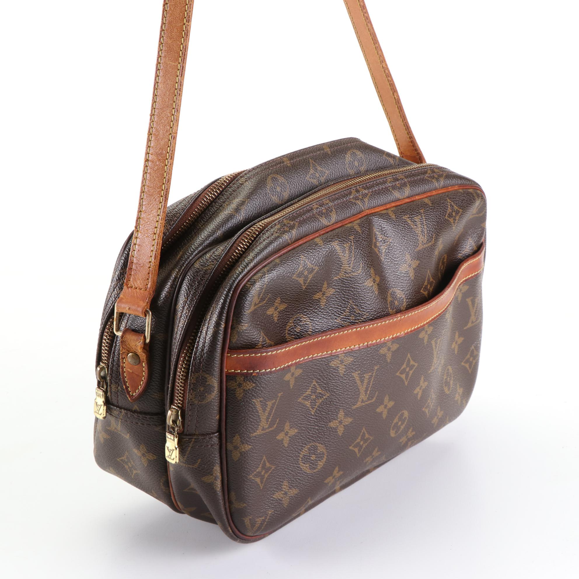 Louis Vuitton Reporter PM Bag in Monogram Canvas and Leather