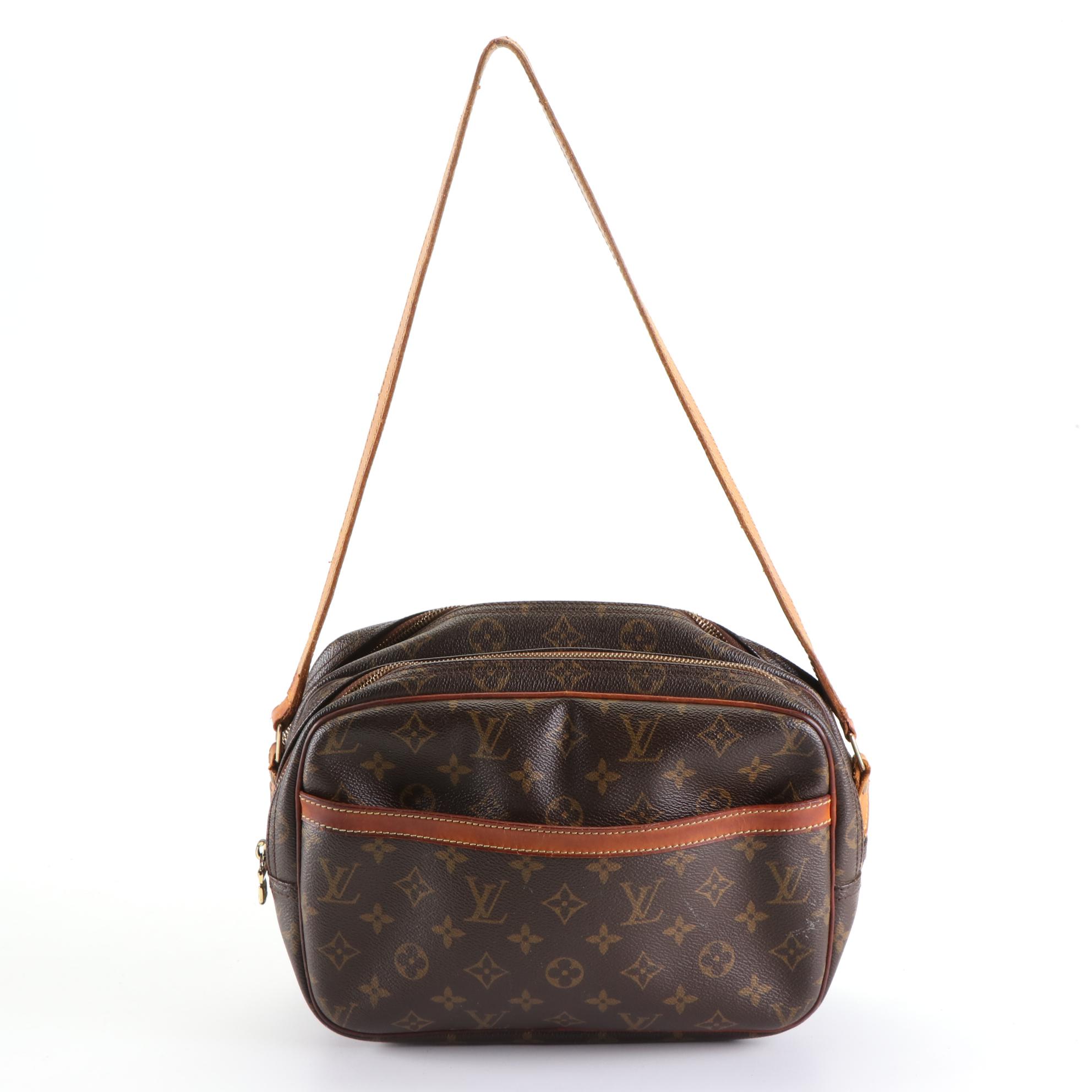 Louis Vuitton Reporter PM Bag in Monogram Canvas and Leather